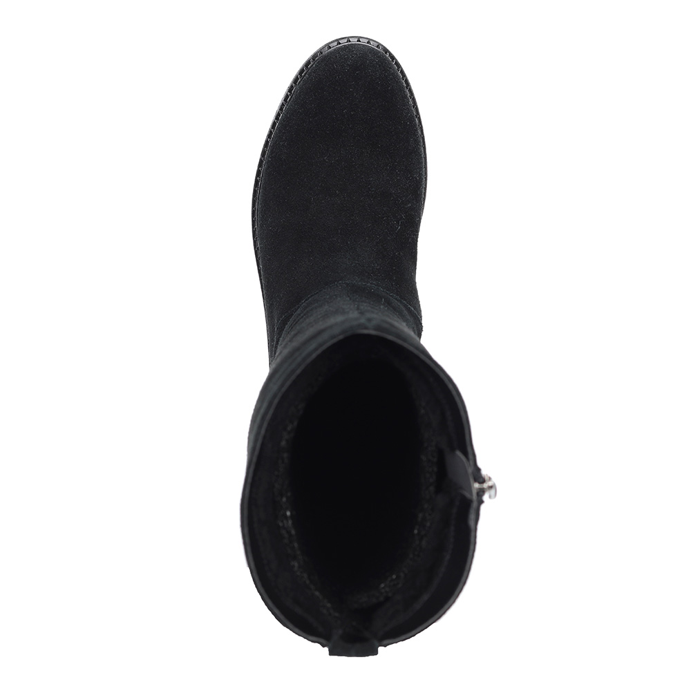 Черные сапоги из велюра Respect, размер 37, цвет черный - фото 6