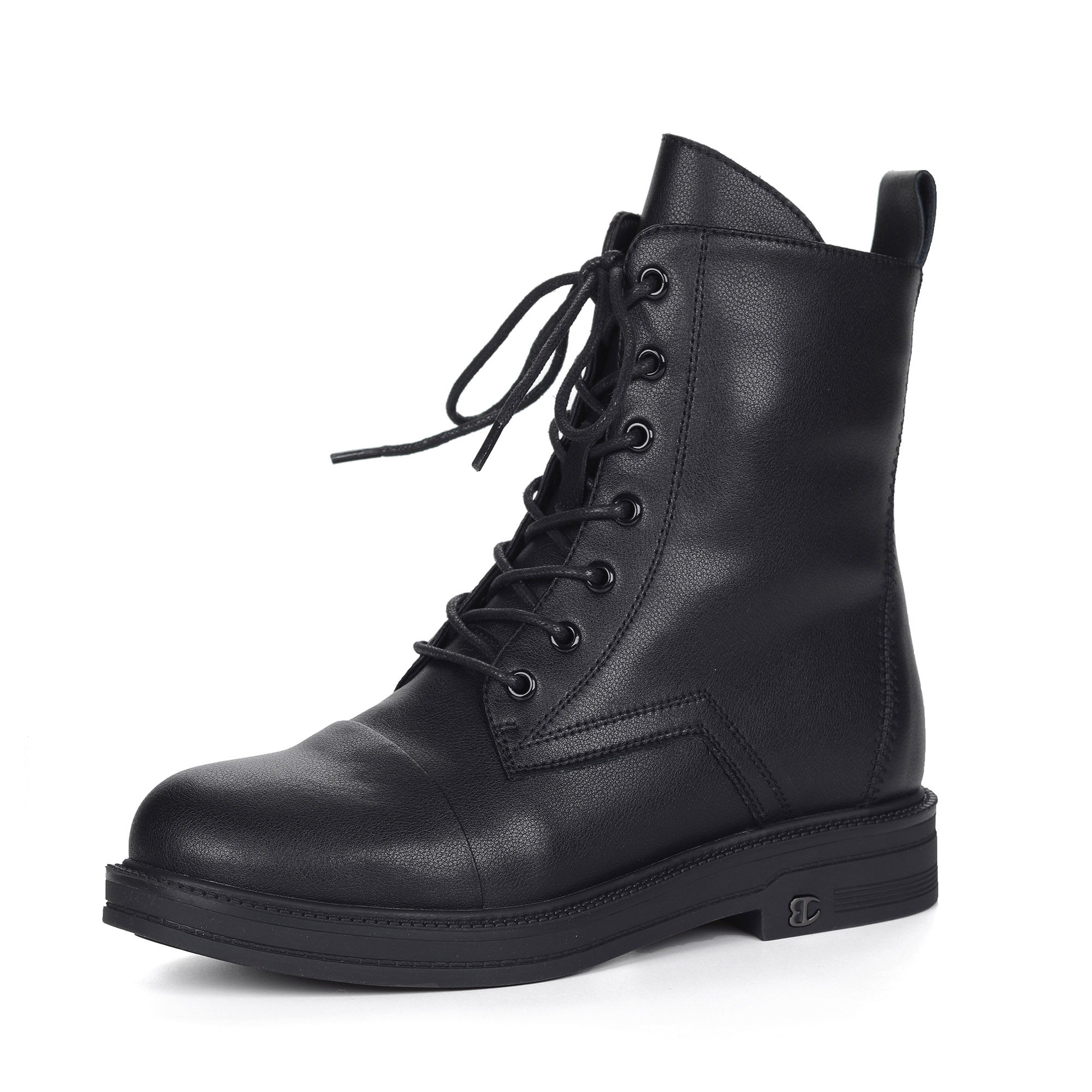 Черные ботинки из кожи на подкладке из натуральной шерсти Respect, размер 37, цвет черный - фото 3