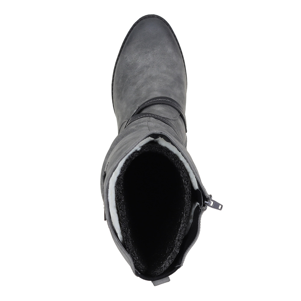 Серые сапоги на среднем каблуке Rieker, размер 39, цвет серый - фото 6