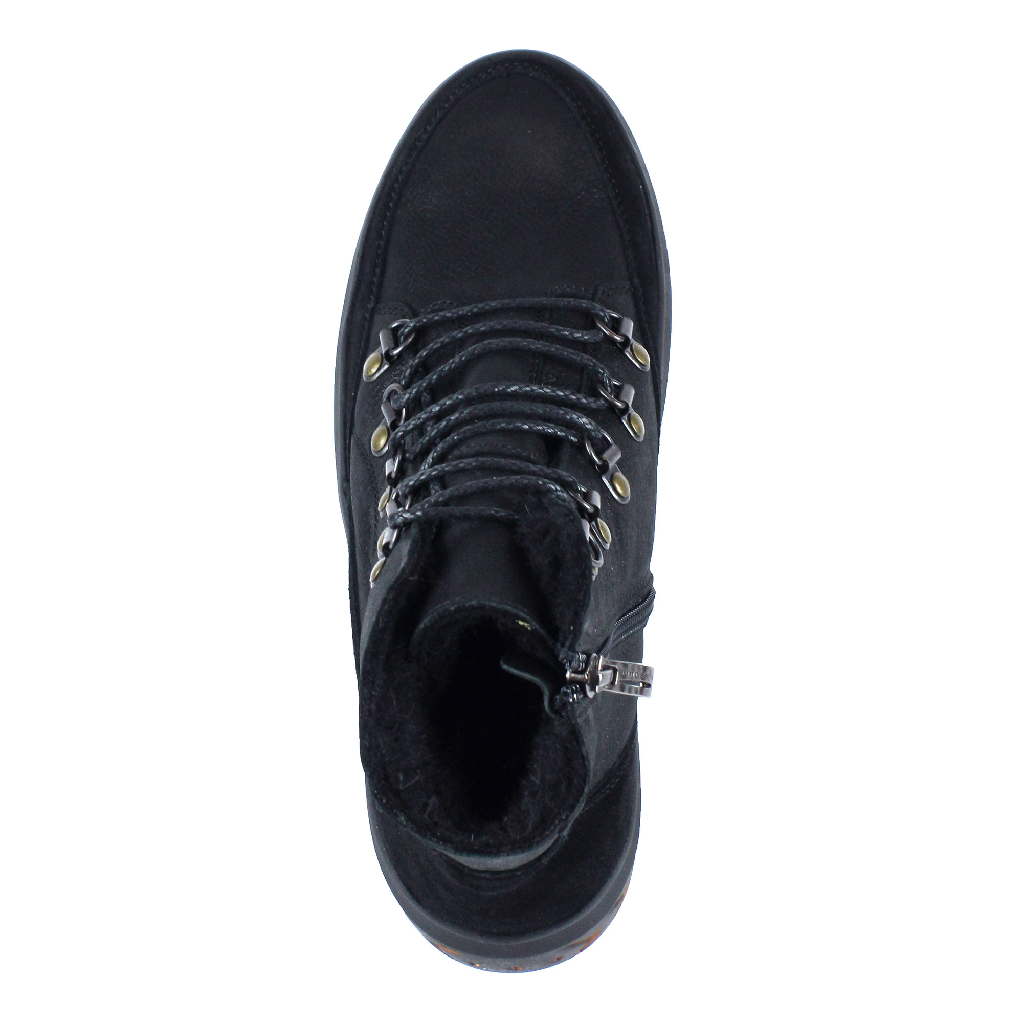Черные ботинки из нубука на шерсти BURGERSCHUHE, размер 40, цвет черный - фото 4