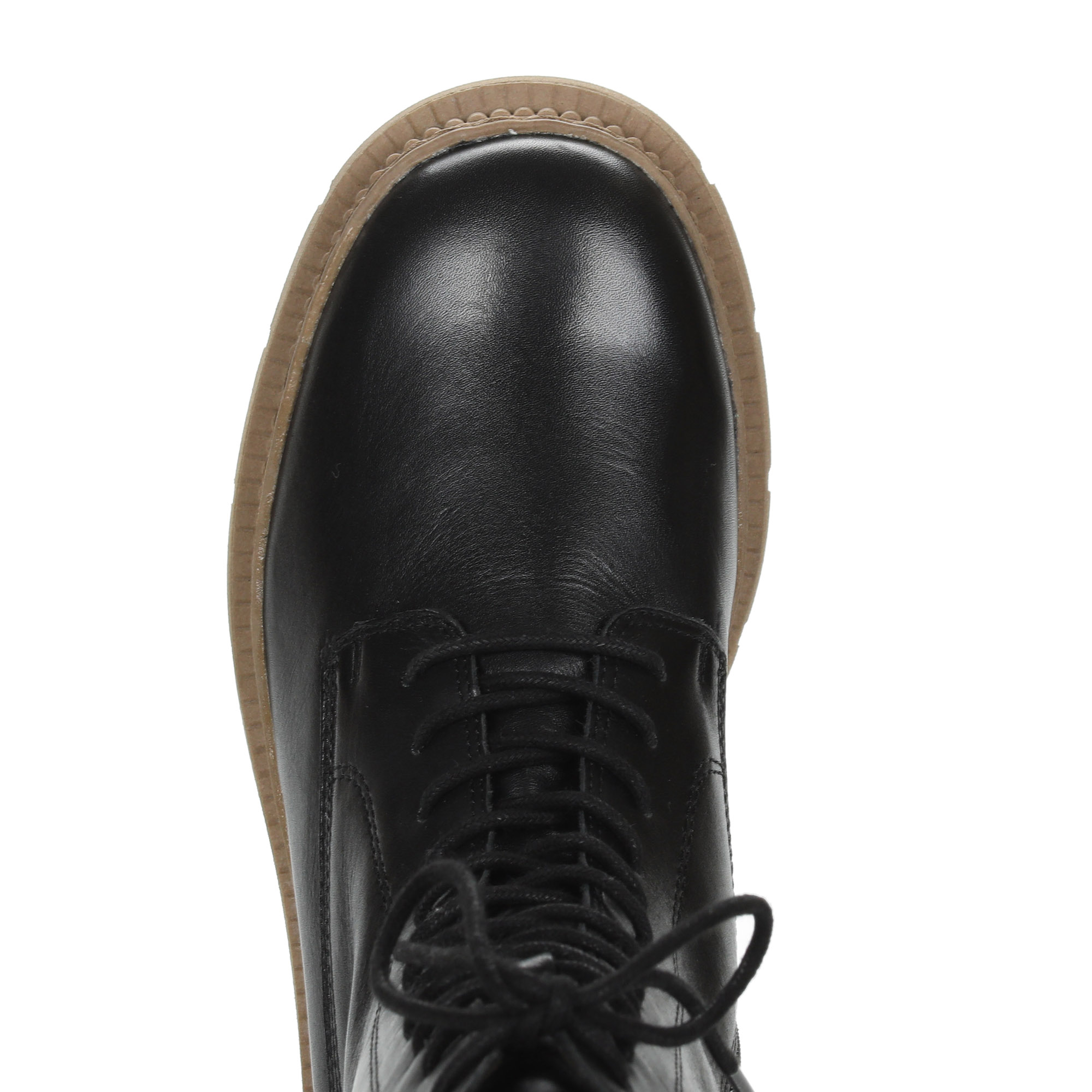 Черные утепленные ботинки из гладкой кожи Marco Tozzi, цвет черный - фото 6