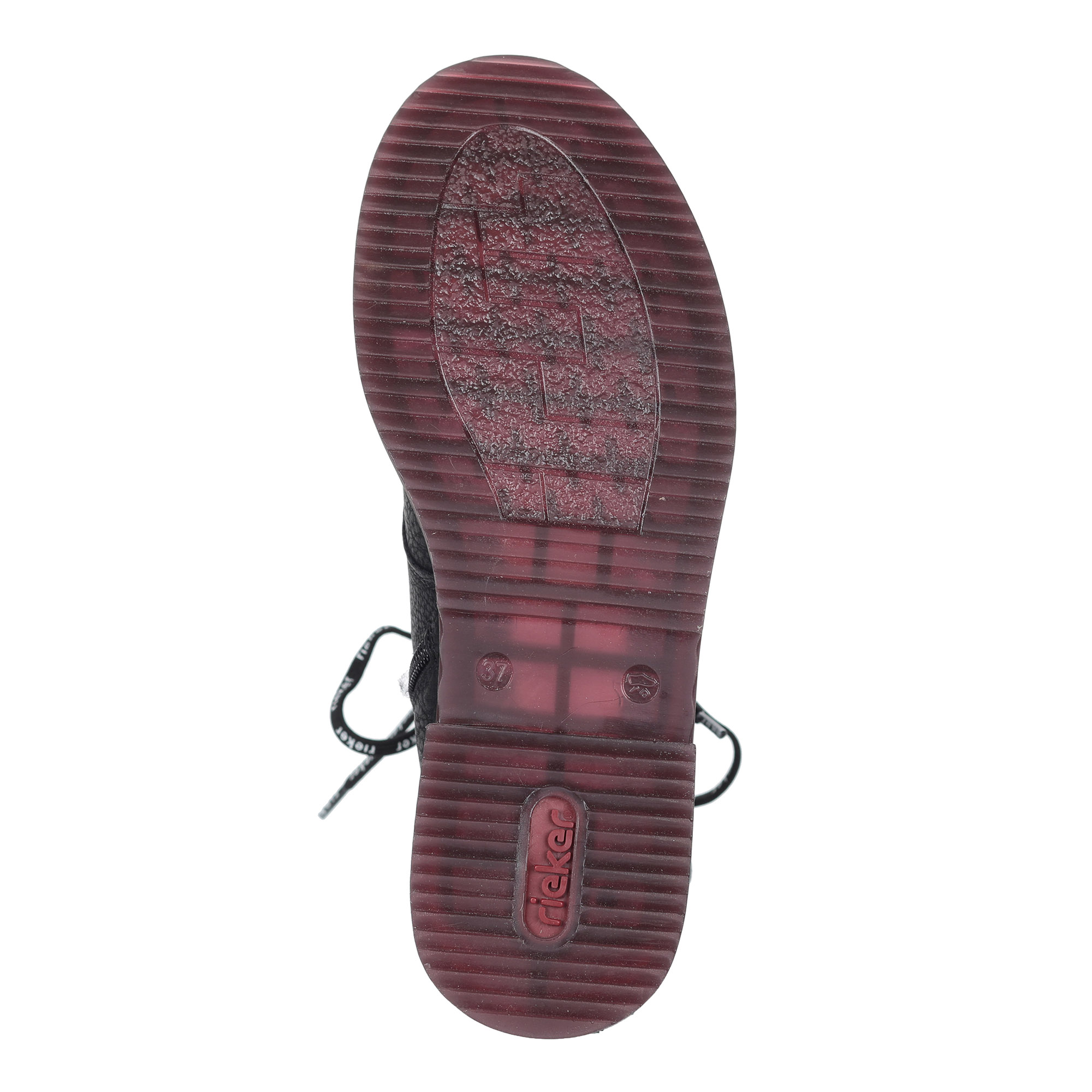 фото Черные полусапоги на шнуровке rieker