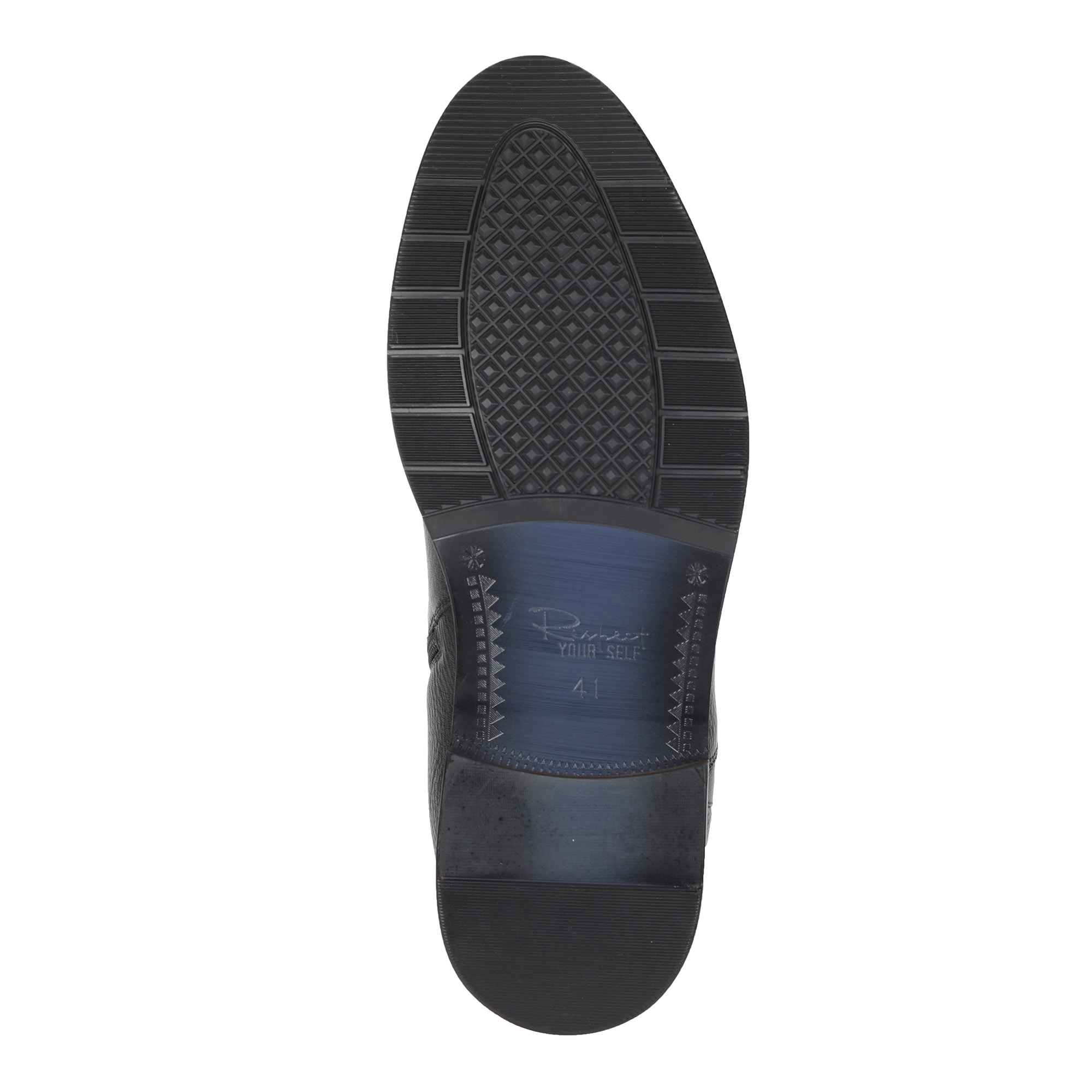 Черные ботинки на молнии из кожи на подкладке из натурального меха Respect, размер 41, цвет черный - фото 7