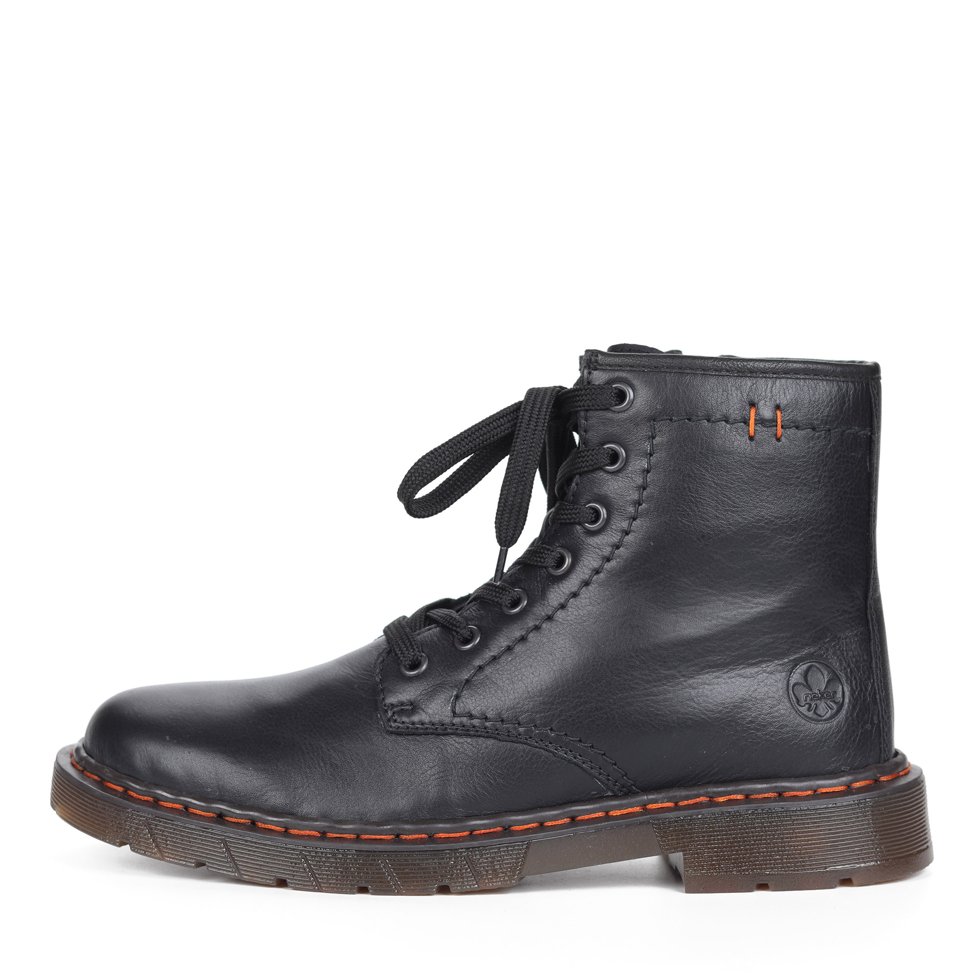 Черные ботинки из комбинированных материалов на шерсти Rieker, размер 45, цвет черный - фото 2