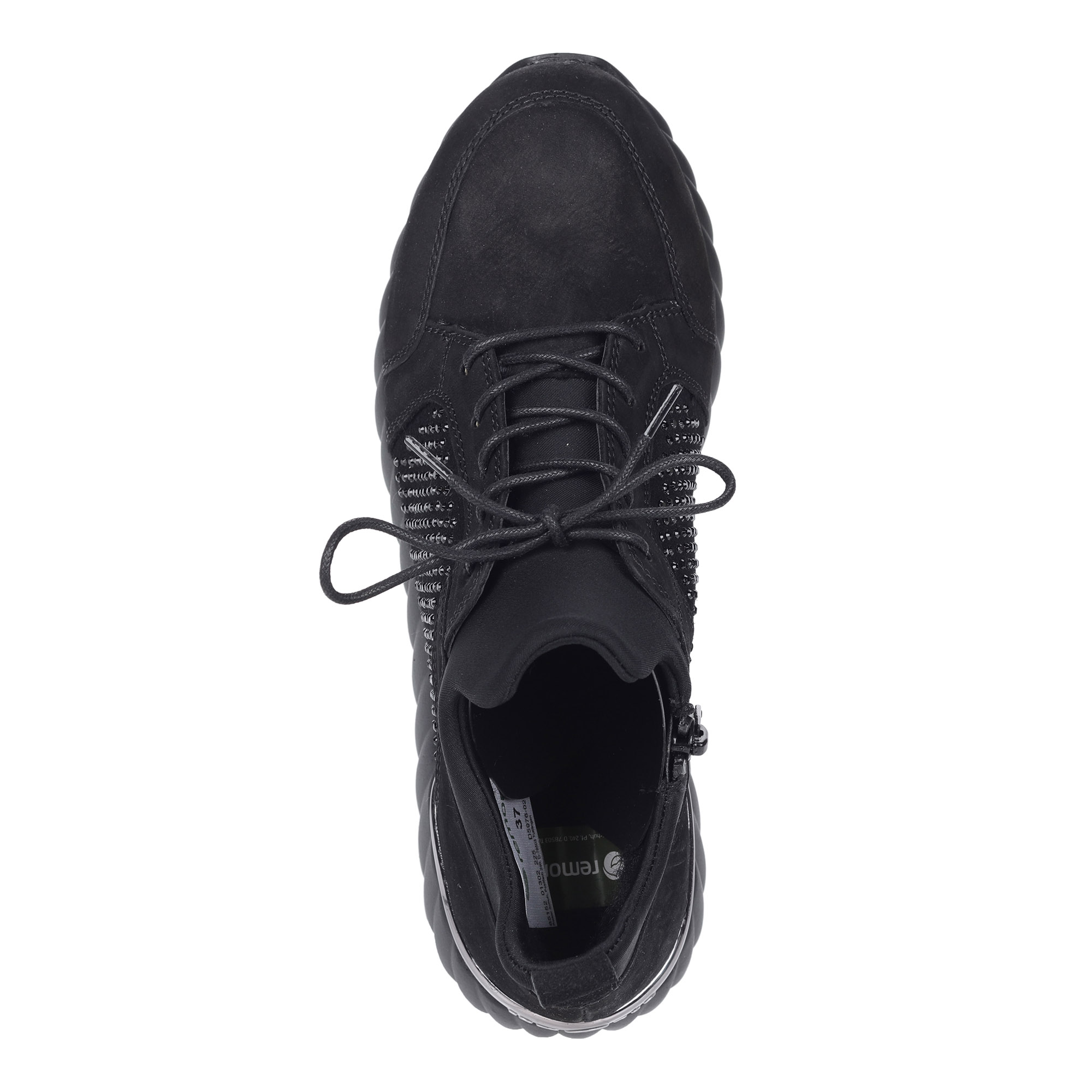 Черные кроссовки из комбинированных материалов Remonte, размер 37, цвет черный - фото 4