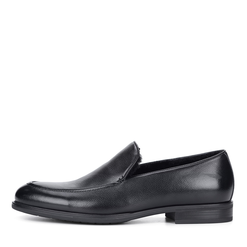 Черные кожаные лоферы от Respect-shoes