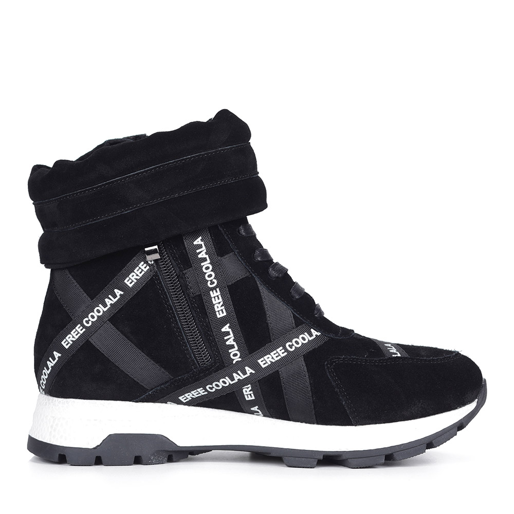 Черные велюровые ботинки Respect, размер 36, цвет черный - фото 3