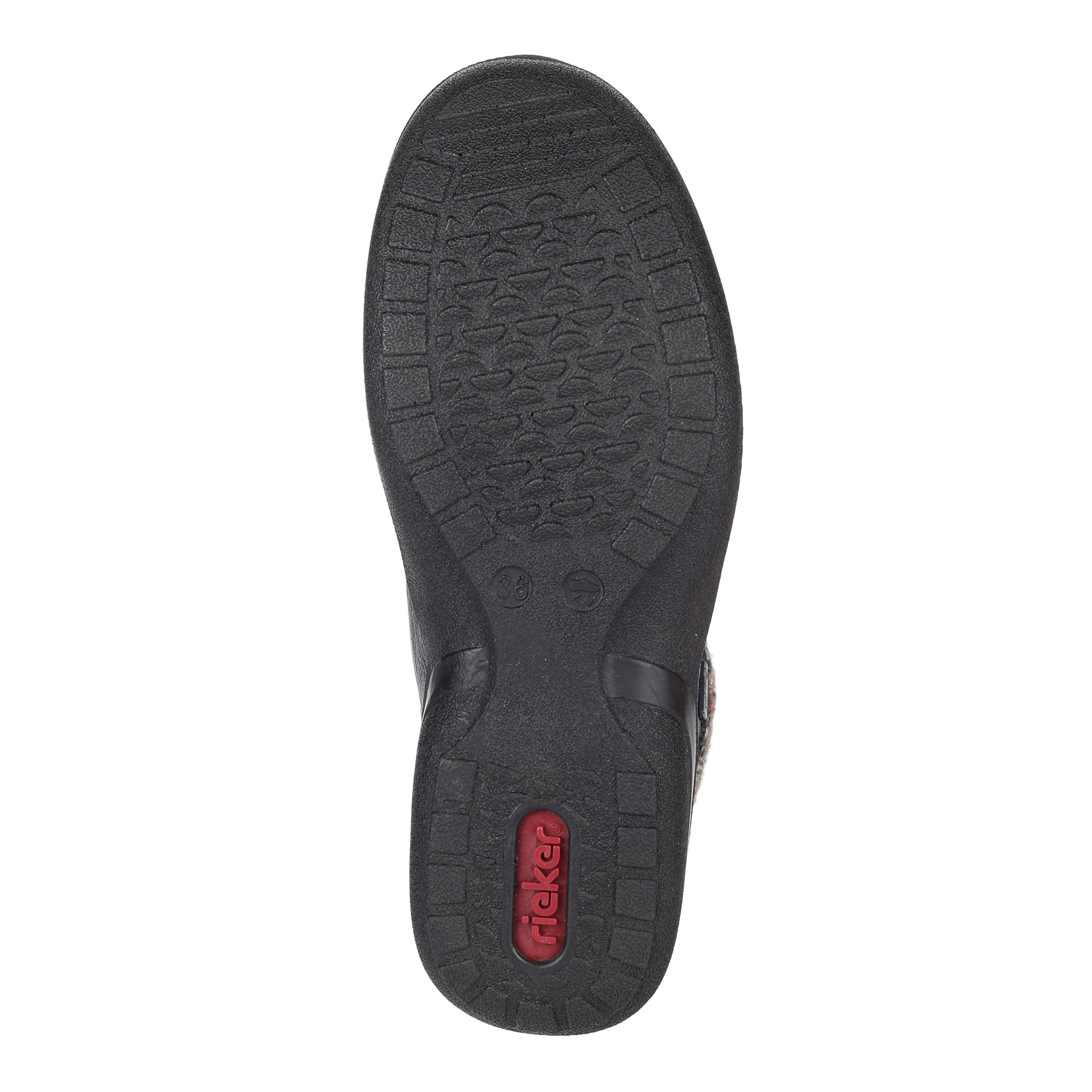 фото Черные ботинки на шерсти rieker