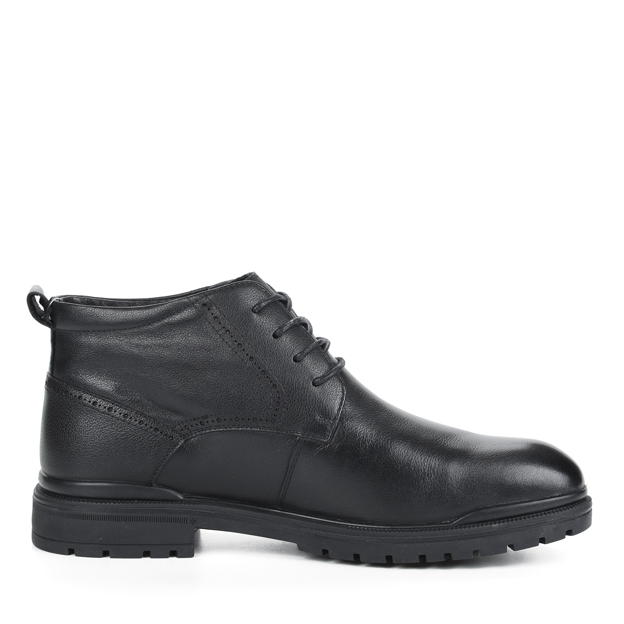 Черные ботинки из кожи на подкладке из натуральной шерсти на утолщенной подошве Respect, размер 39, цвет черный - фото 3