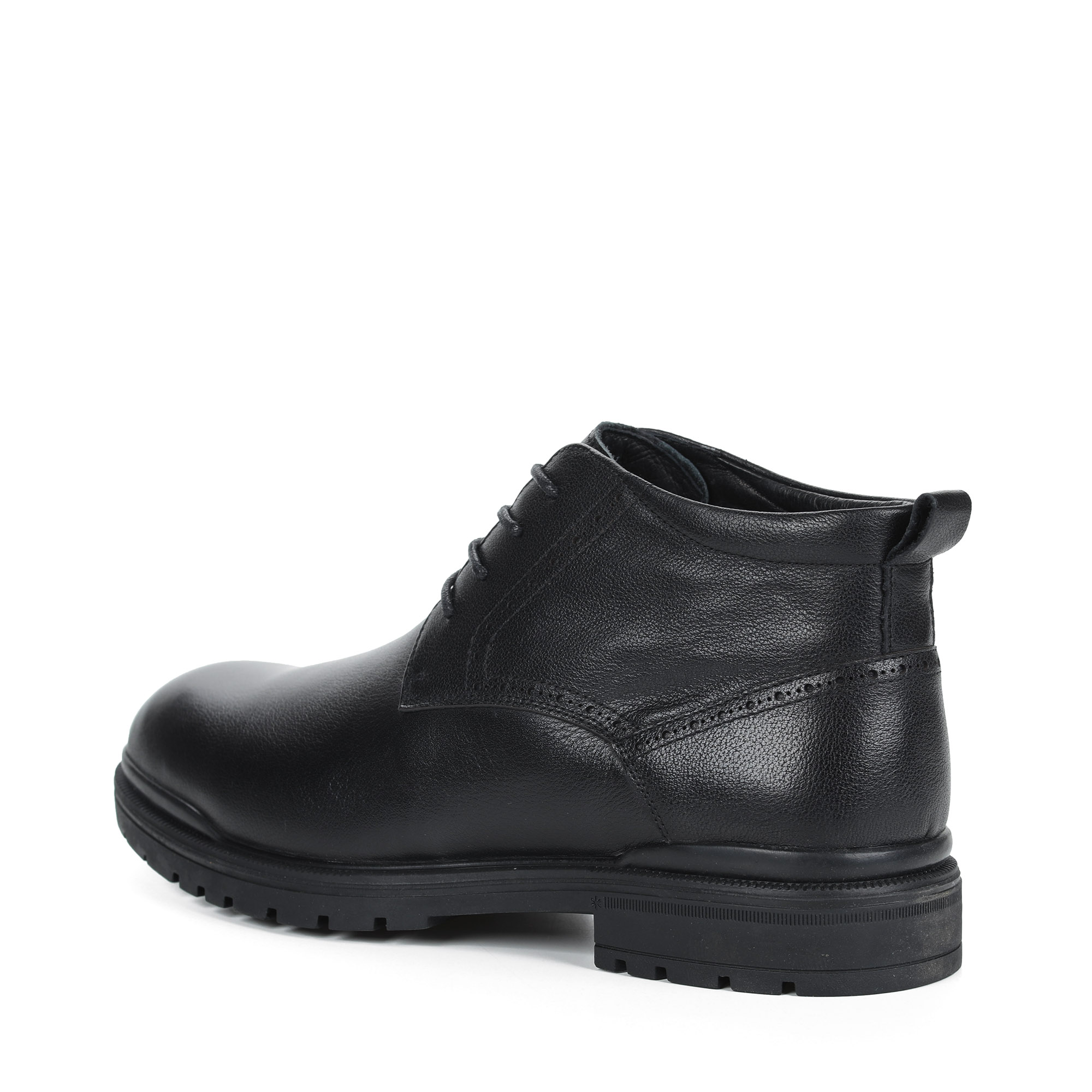 Черные ботинки из кожи на подкладке из натуральной шерсти на утолщенной подошве Respect, размер 39, цвет черный - фото 4