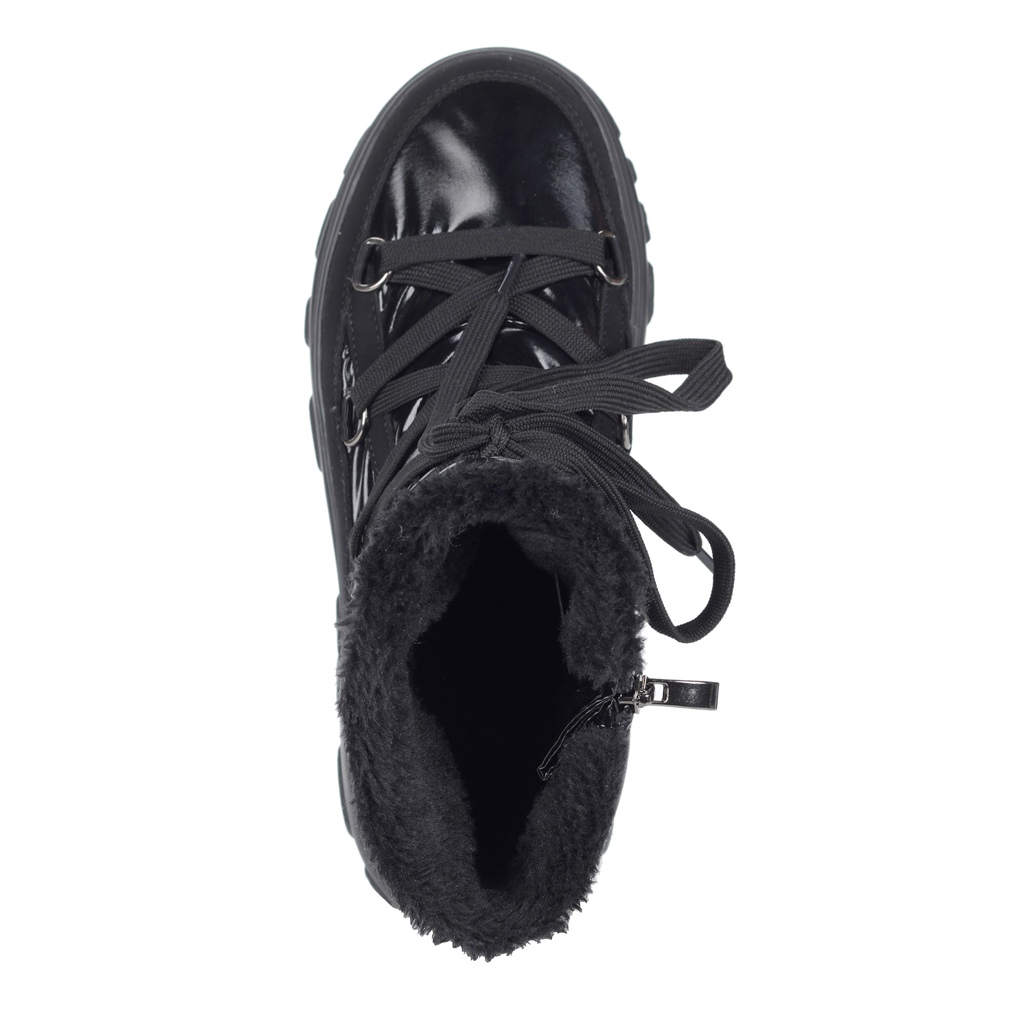 Черные луноходы из текстиля на шерсти от Respect-shoes