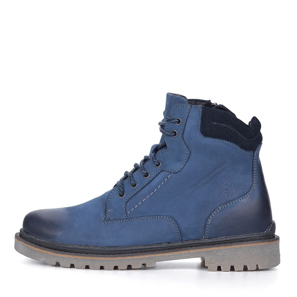 Синие ботинки в стиле тимберлэндов Respect, размер 41, цвет синий - фото 2