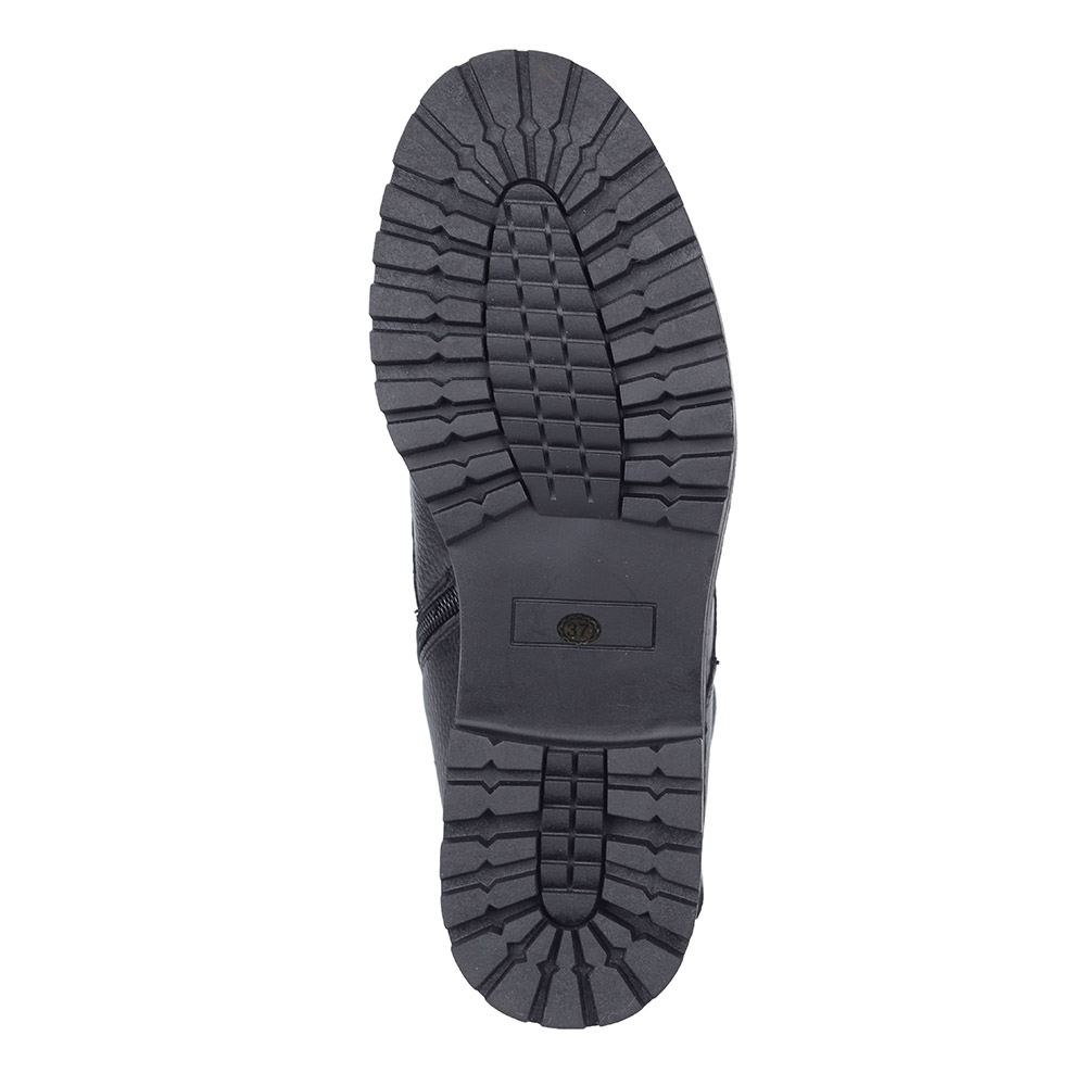 Черные кожаные ботинки на шнуровке Respect, размер 36, цвет черный - фото 5