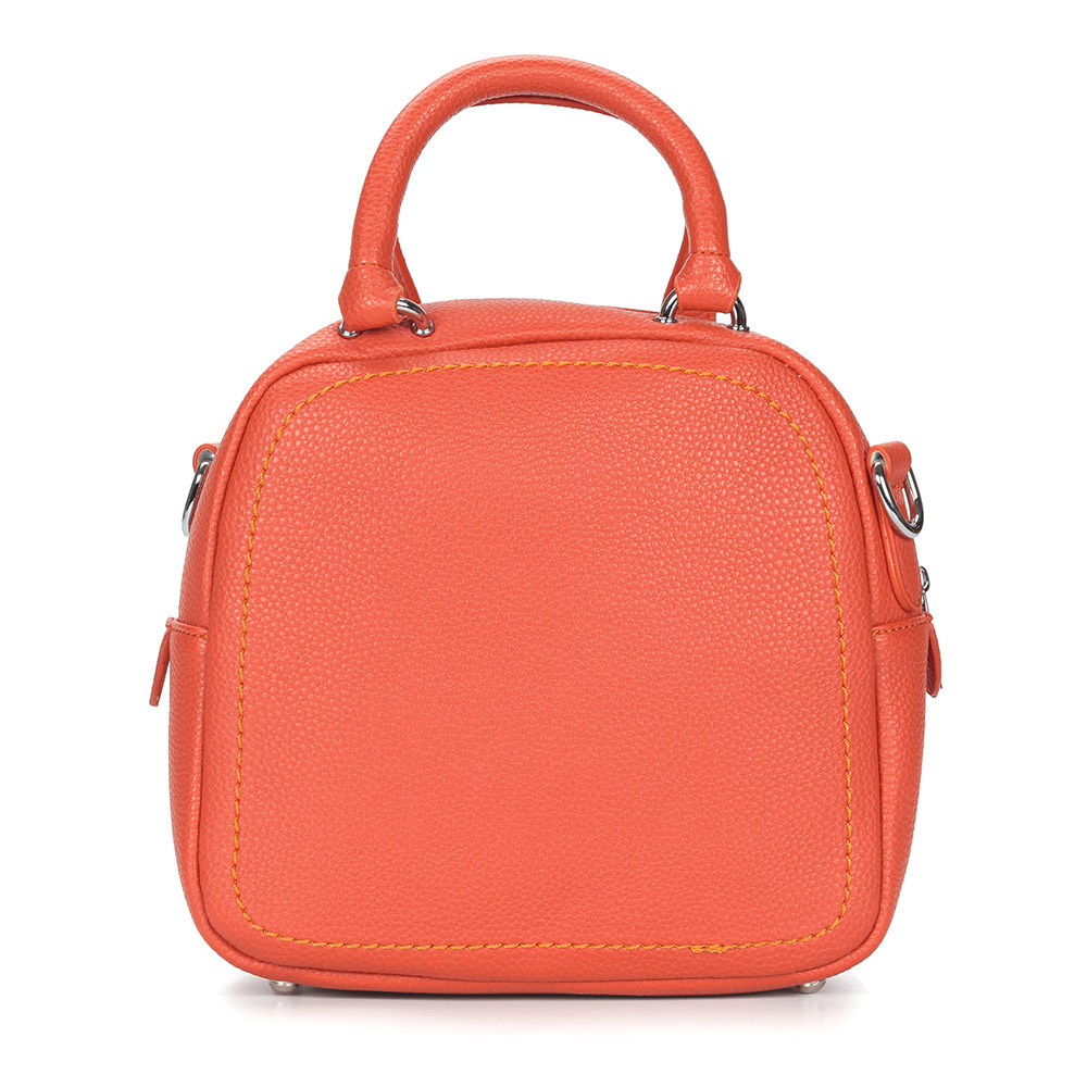 фото Оранжевая сумка с дополнительной ручкой angelo vani