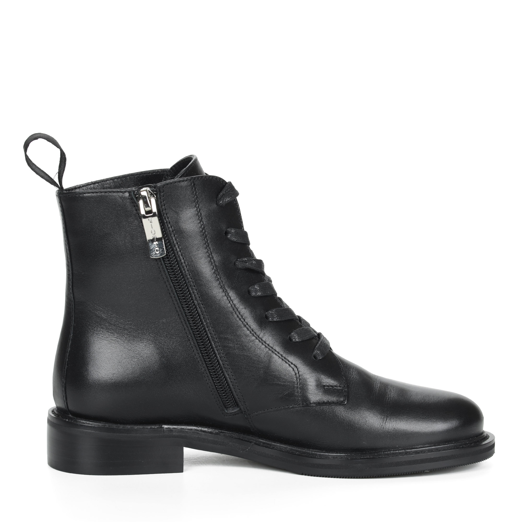 Черные ботинки из кожи на меху Respect, размер 37, цвет черный - фото 4