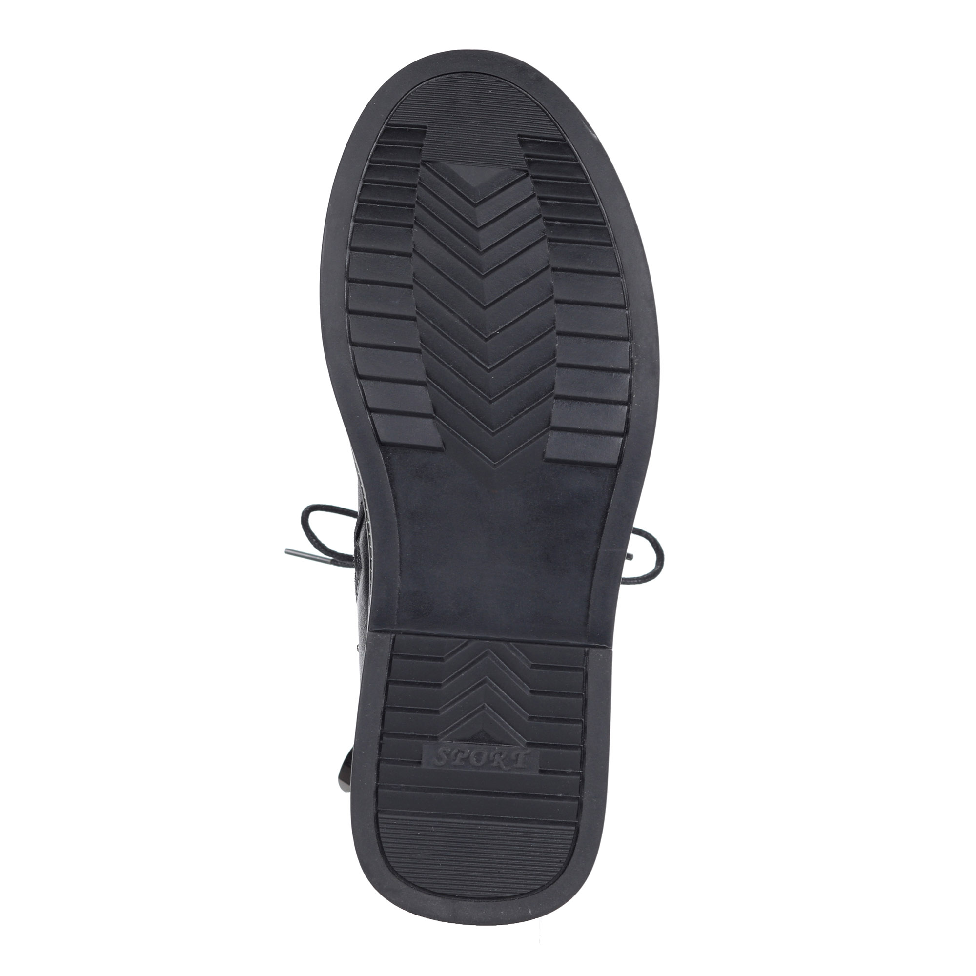 Черные ботинки из кожи на утолщенной подошве Respect, размер 41, цвет черный - фото 5