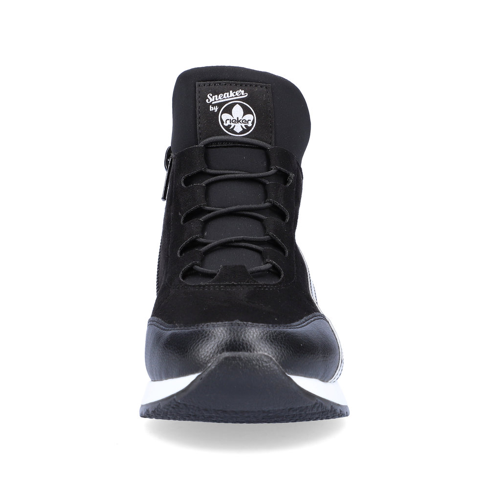 Черные кроссовки из экокожи Rieker, размер 39, цвет черный - фото 6