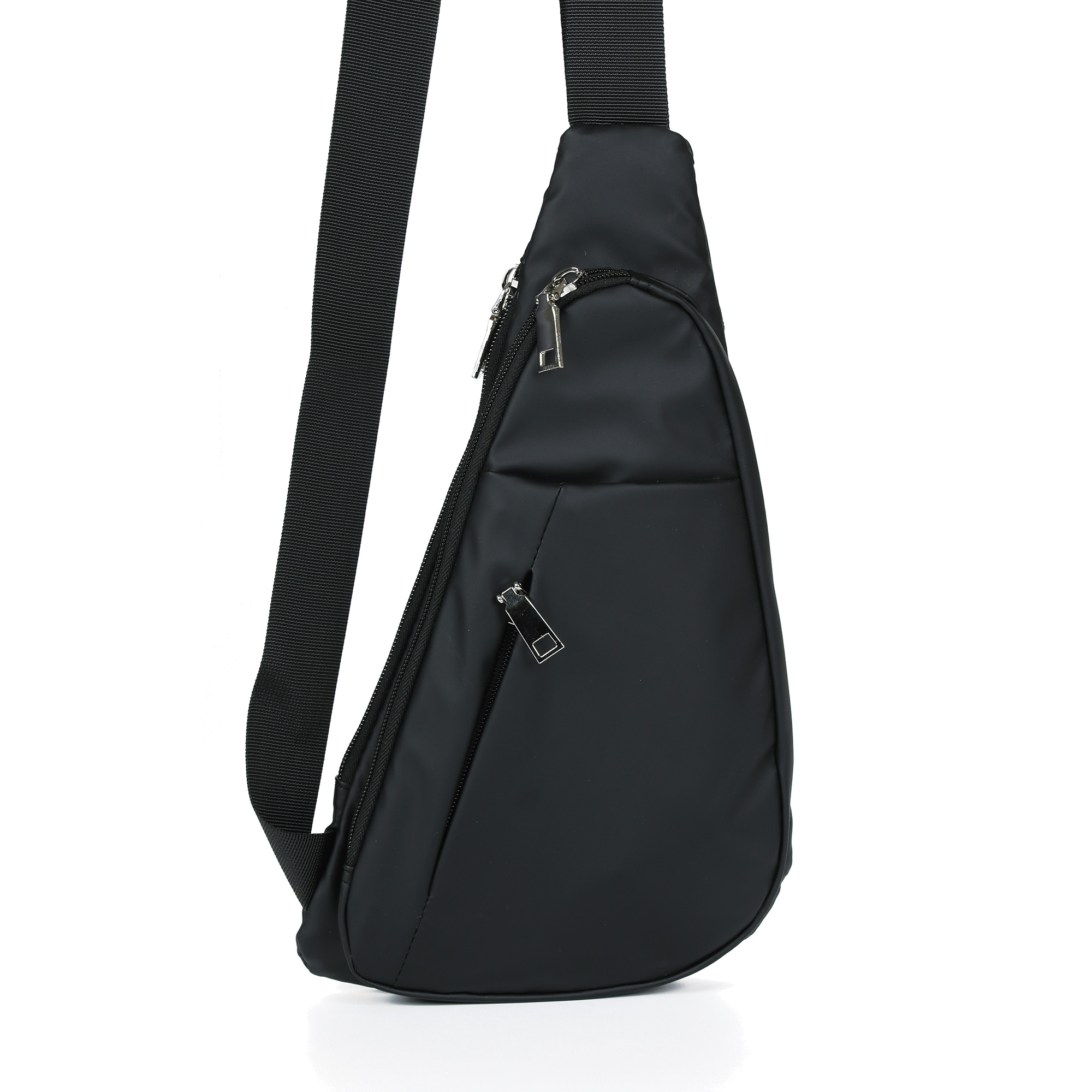 

Черная сумка слинг из текстиля, Черный, Черная сумка слинг из текстиля