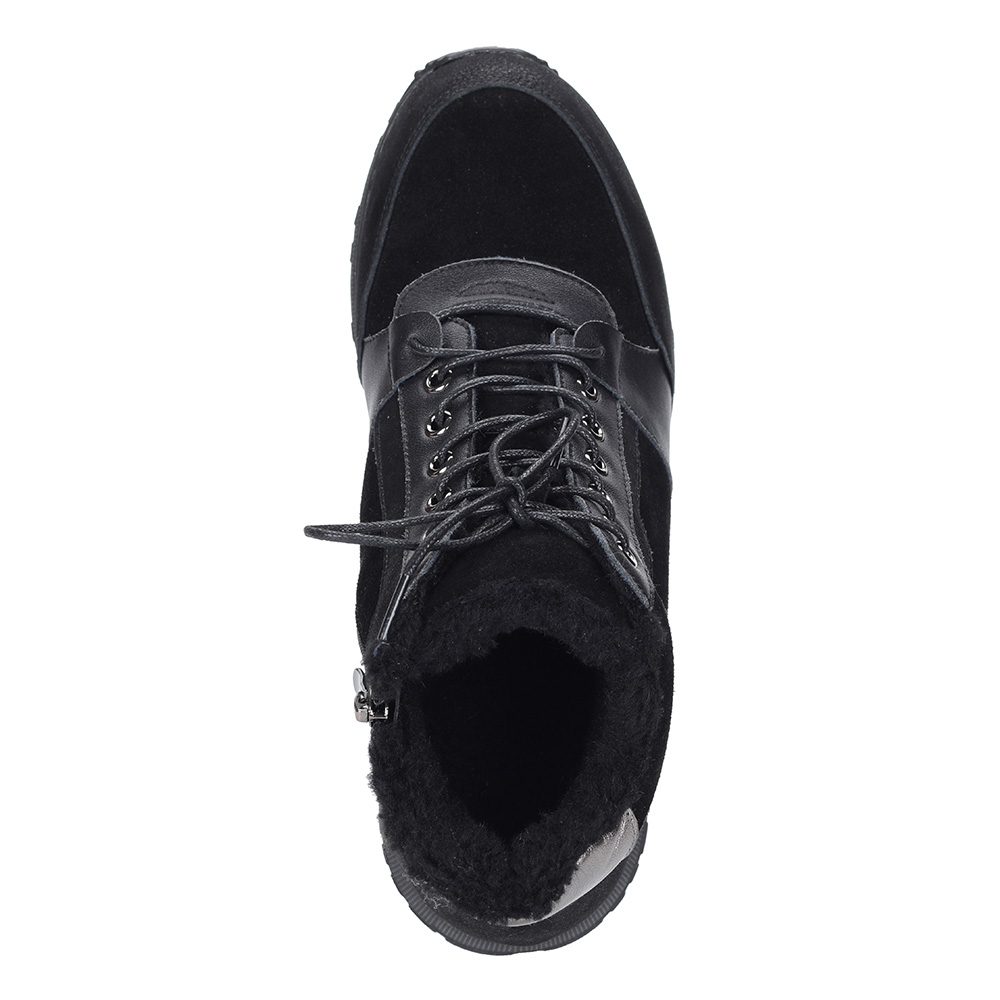 Черные кроссовки на шерсти Respect, размер 41, цвет черный - фото 4