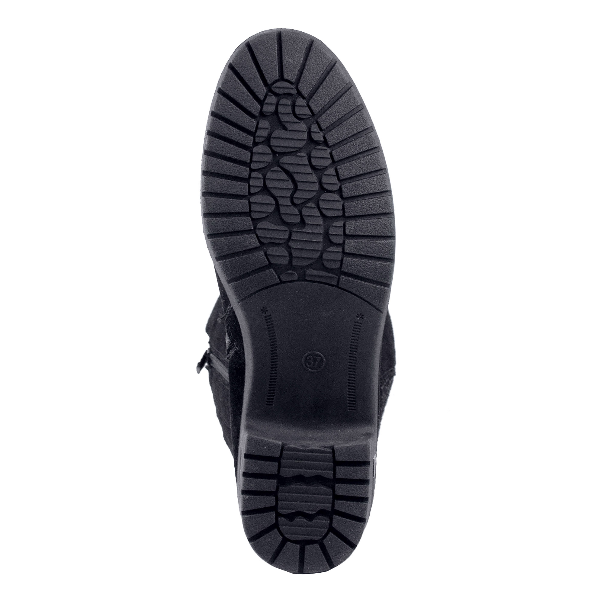 Черные велюровые сапоги Semplice, размер 38, цвет черный - фото 7
