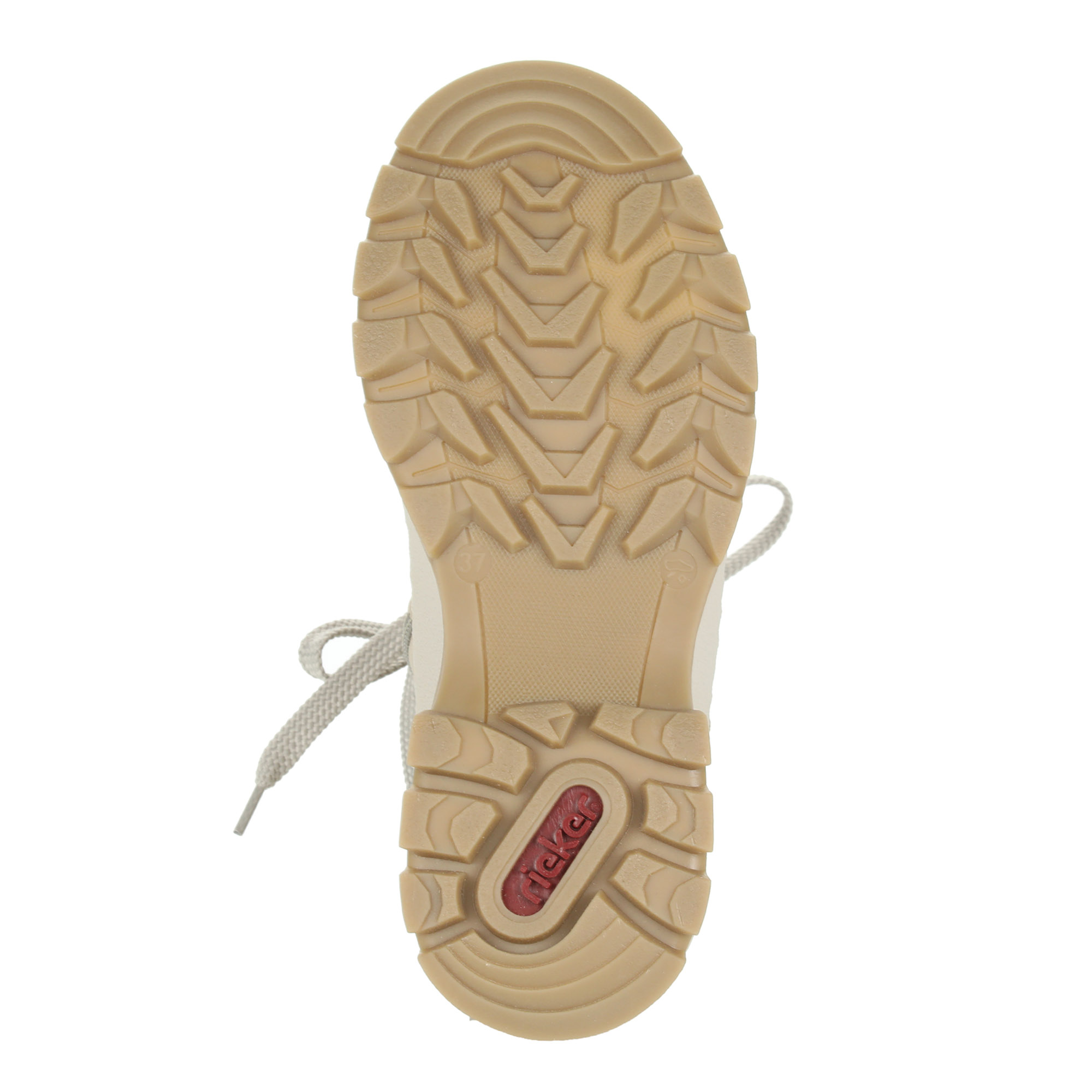 Светло-бежевые утепленные ботинки из экокожи Rieker, цвет бежевый - фото 7