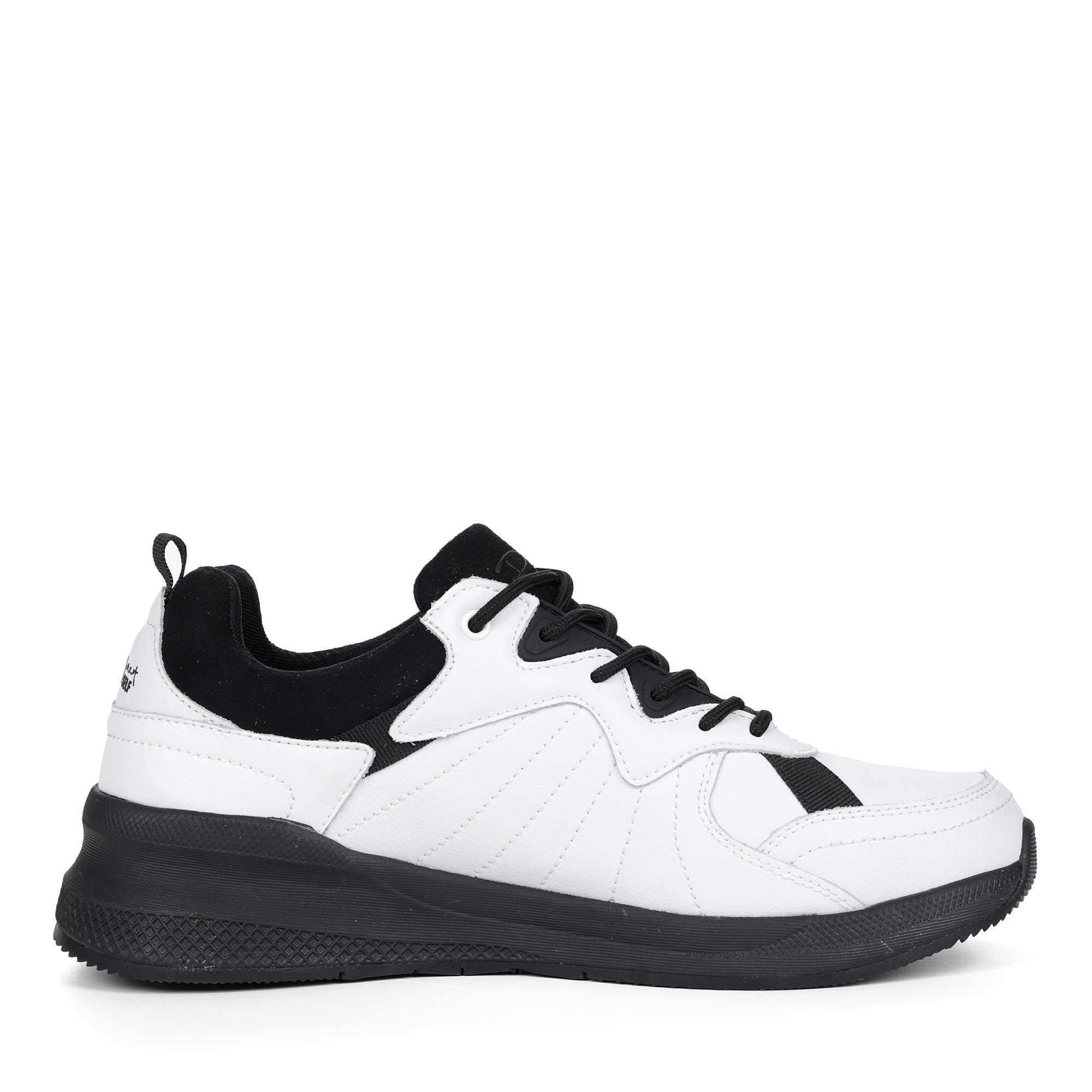 Черно-белые кроссовки из кожи от Respect-shoes