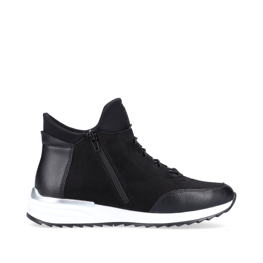Черные кроссовки из экокожи Rieker, размер 39, цвет черный - фото 3