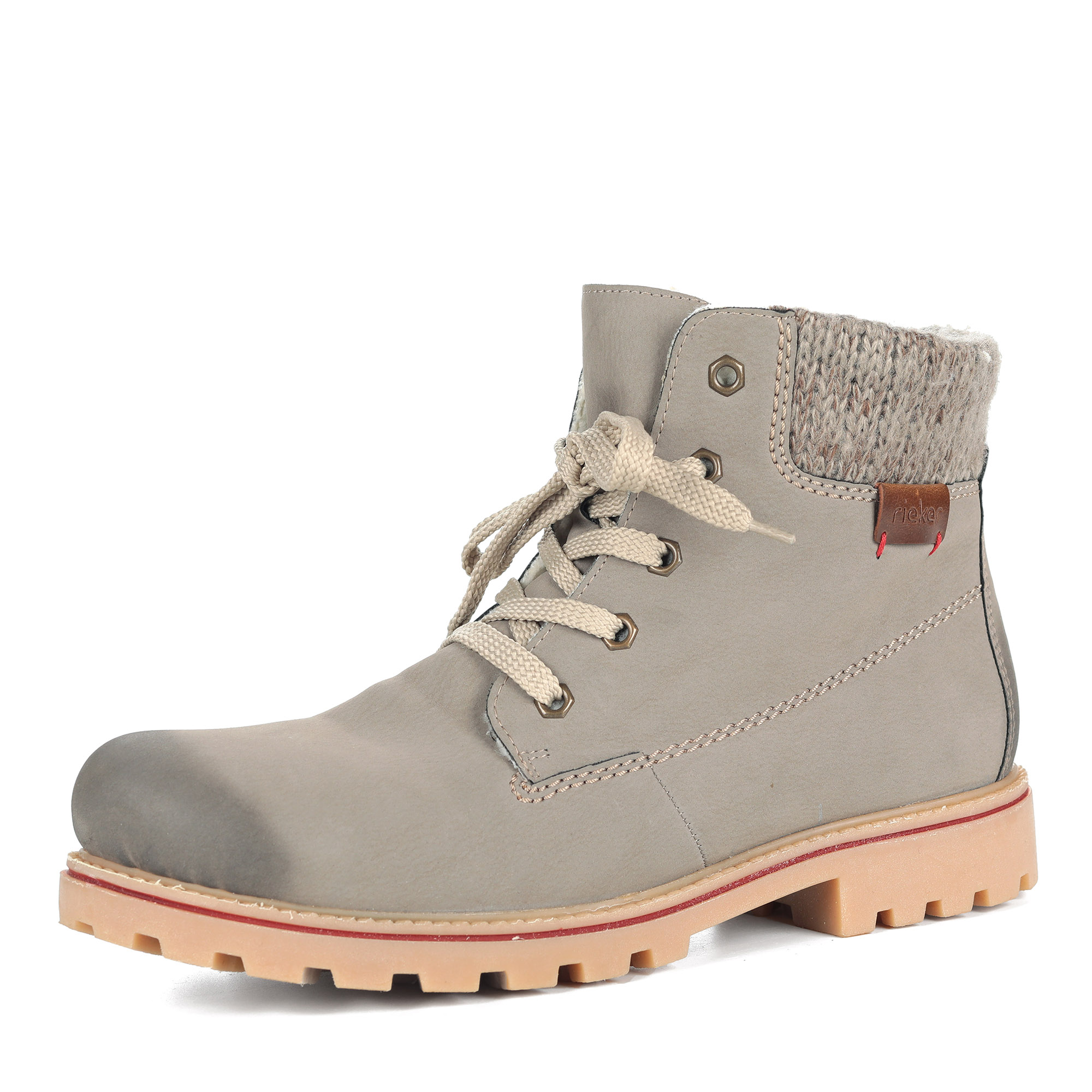 

Бежевые ботинки на подошве с протектором, Бежевый, Бежевые ботинки на подошве с протектором