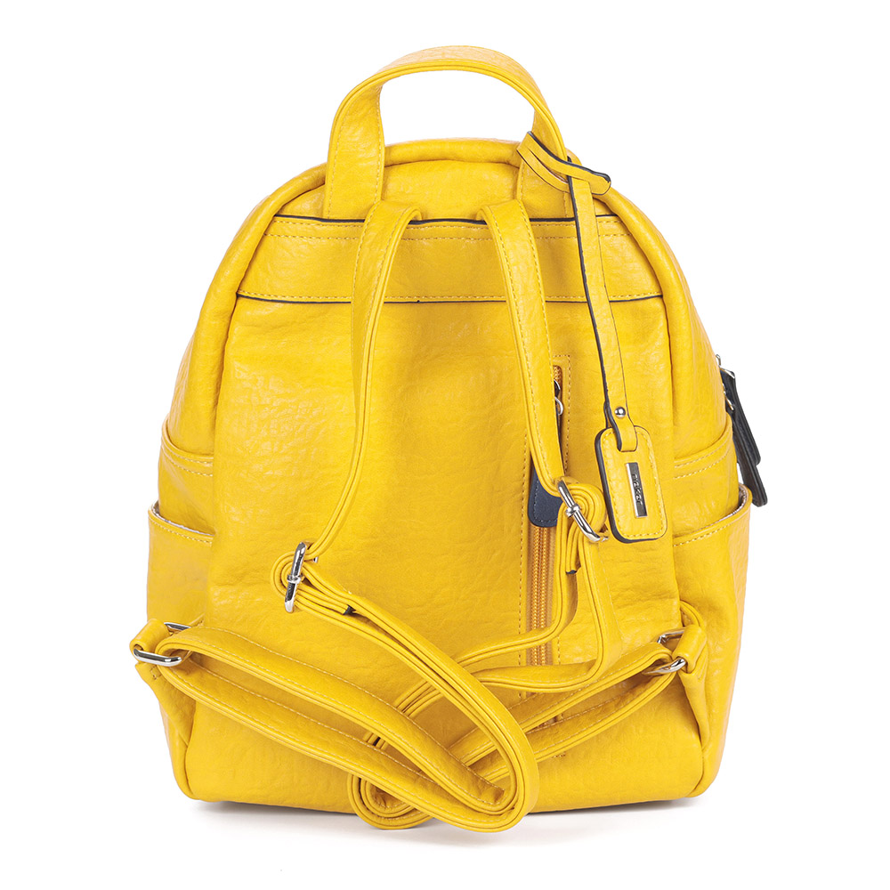 фото Желтый рюкзак из экокожи rieker