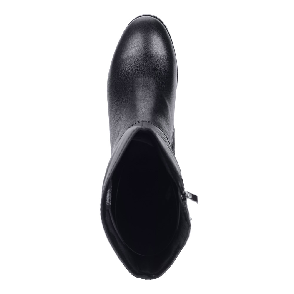 Черные кожаные сапоги El Tempo, размер 39, цвет черный - фото 6