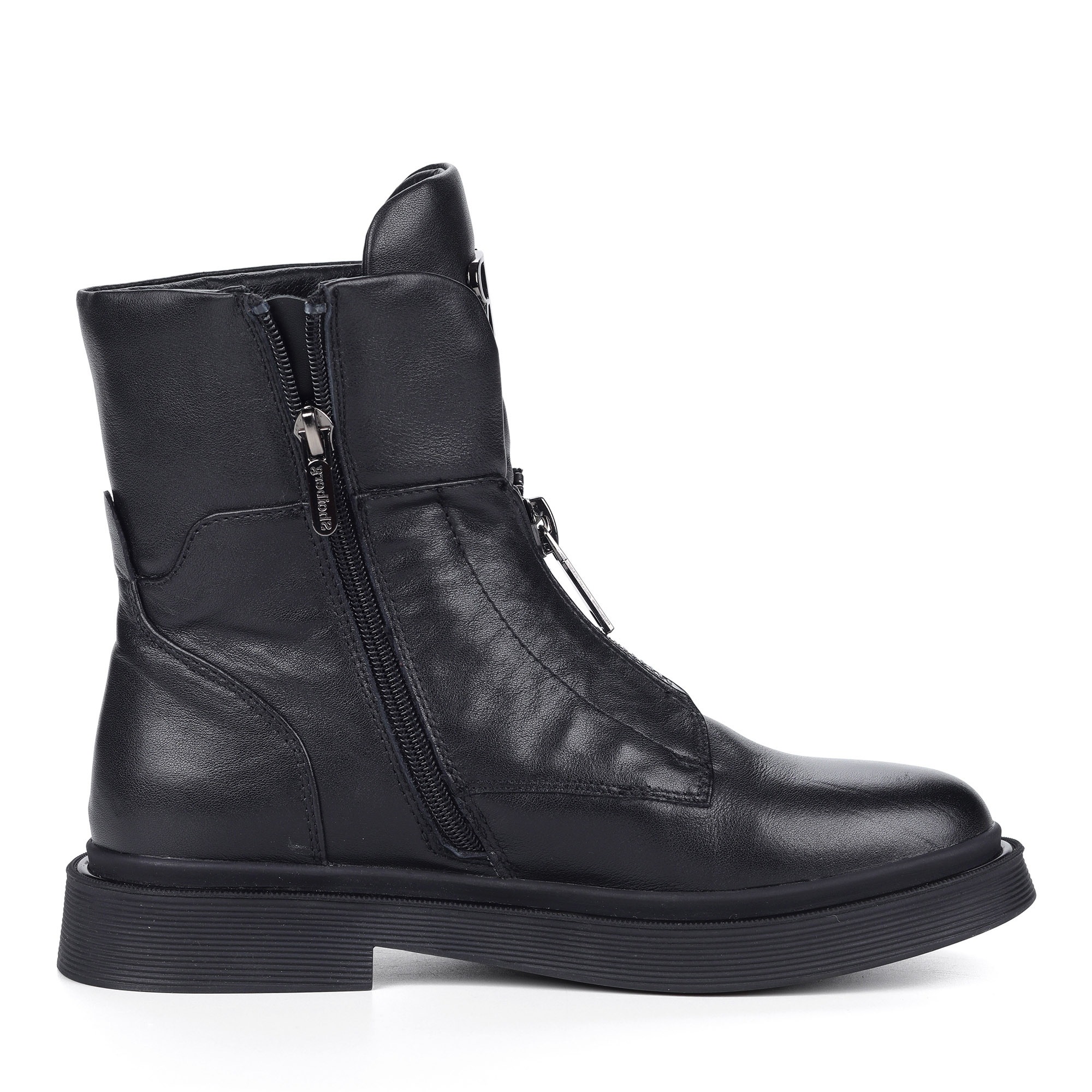 Черные ботинки из кожи на шерсти Respect, размер 41, цвет черный - фото 3