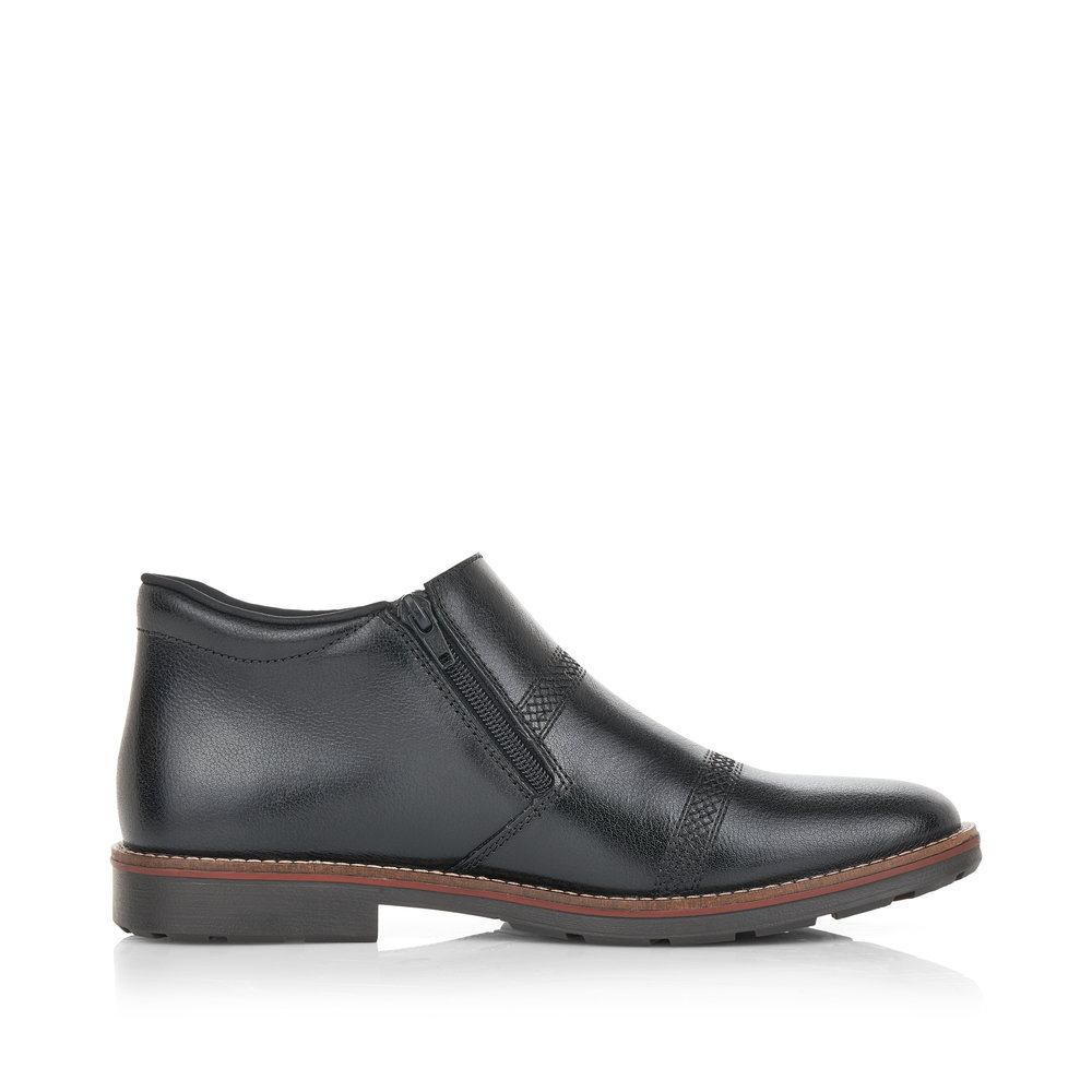 Черные ботинки из кожи без шнуровки Rieker, размер 43, цвет черный - фото 3