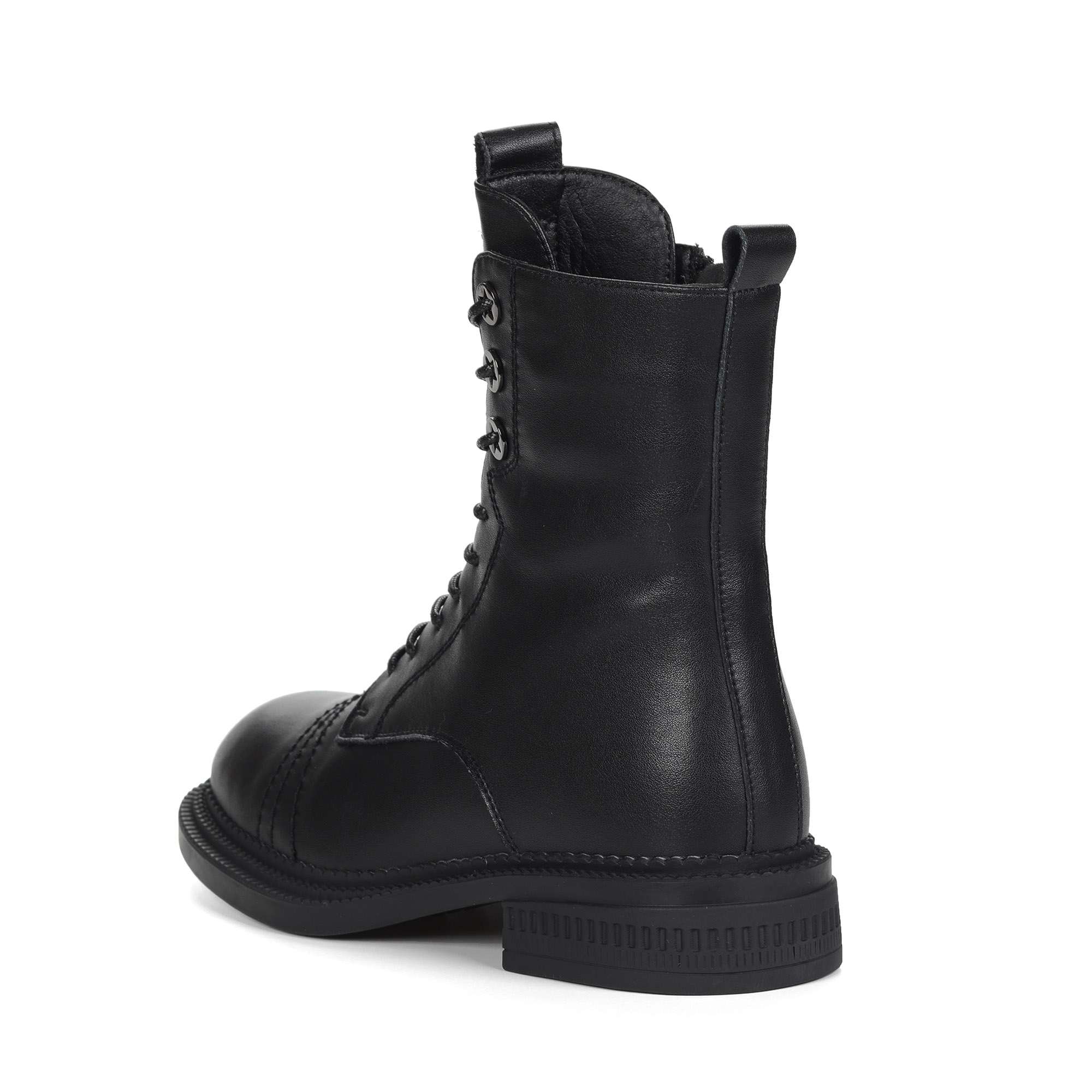 Черные ботинки из кожи на подкладке из натуральной шерсти Respect, размер 41, цвет черный - фото 4