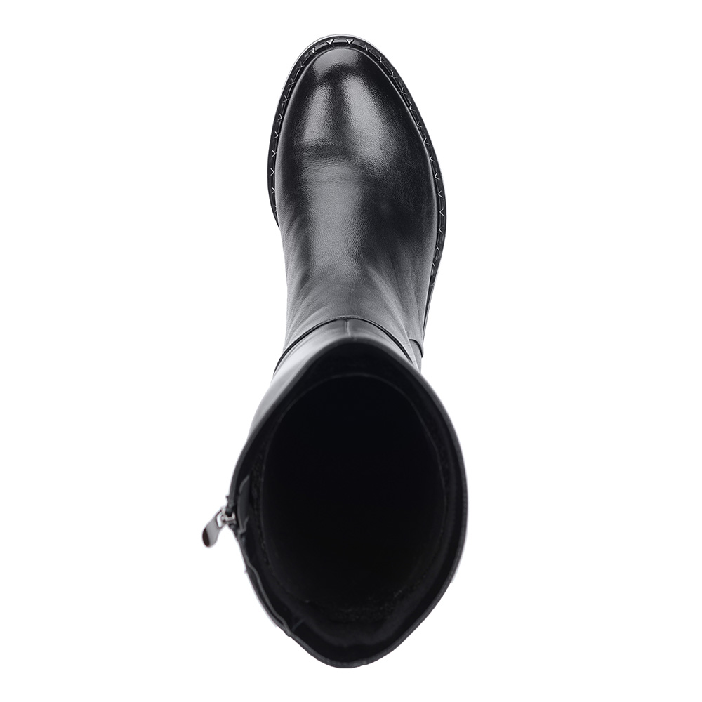 Черные сапоги из кожи от Respect-shoes