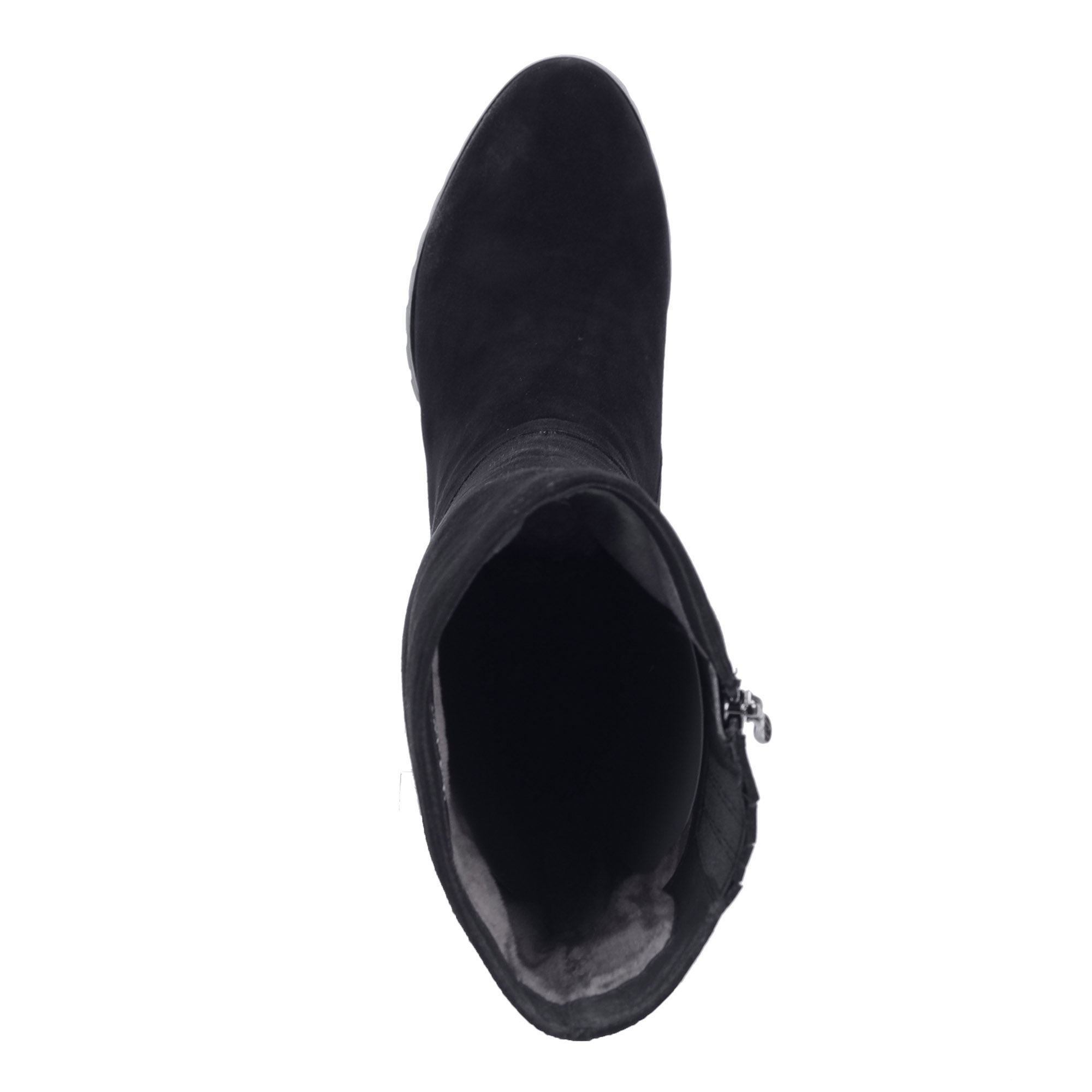 Черные сапоги на среднем декорированном каблуке Respect, размер 41, цвет черный - фото 7