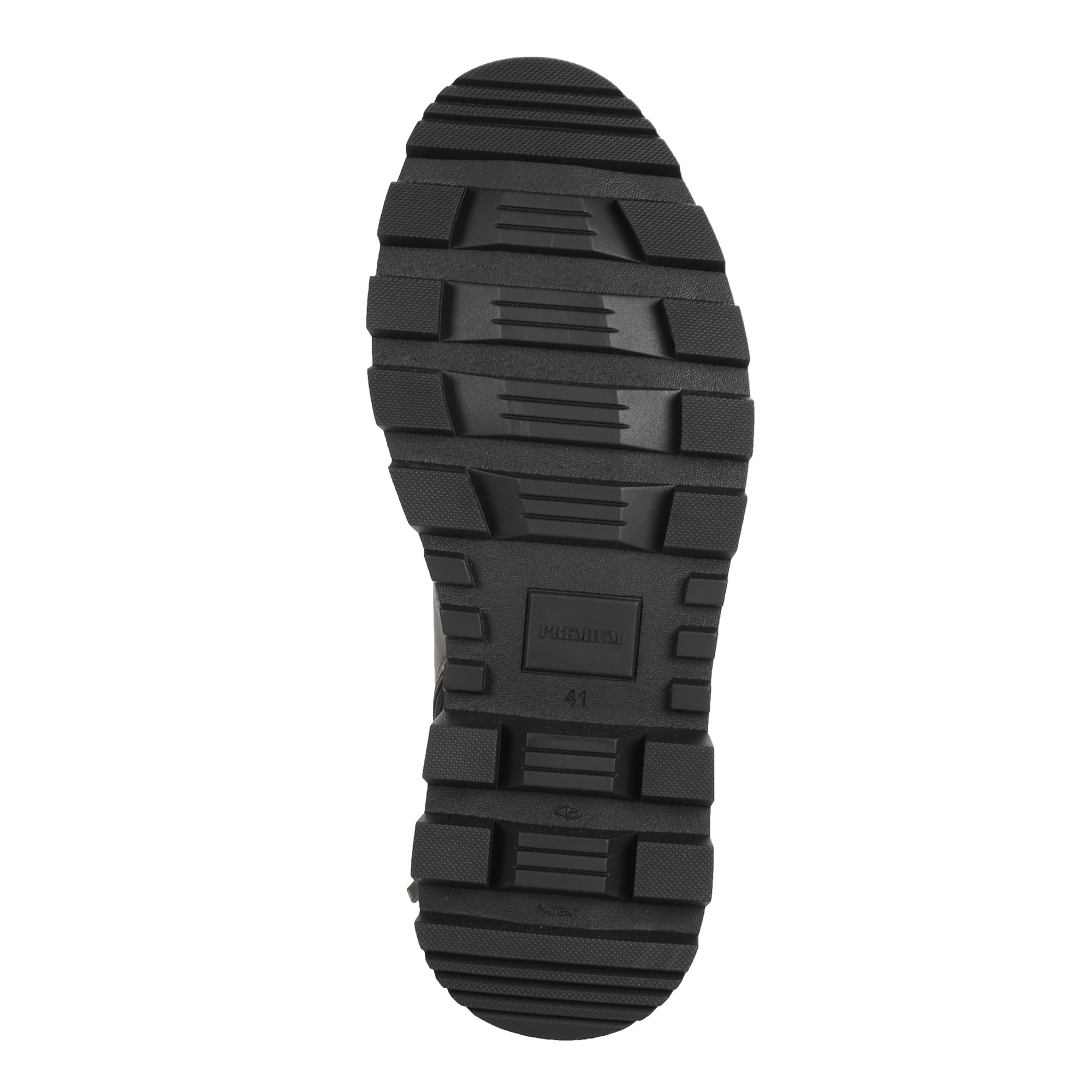 Коричневые ботинки из кожи на подкладке из натуральной шерсти на тракторной подошве Respect, размер 45, цвет коричневый - фото 7