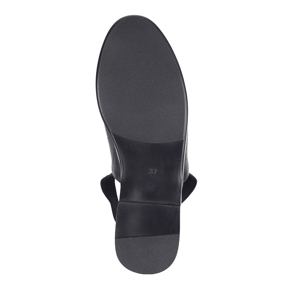 Черные открытые туфли из кожи от Respect-shoes