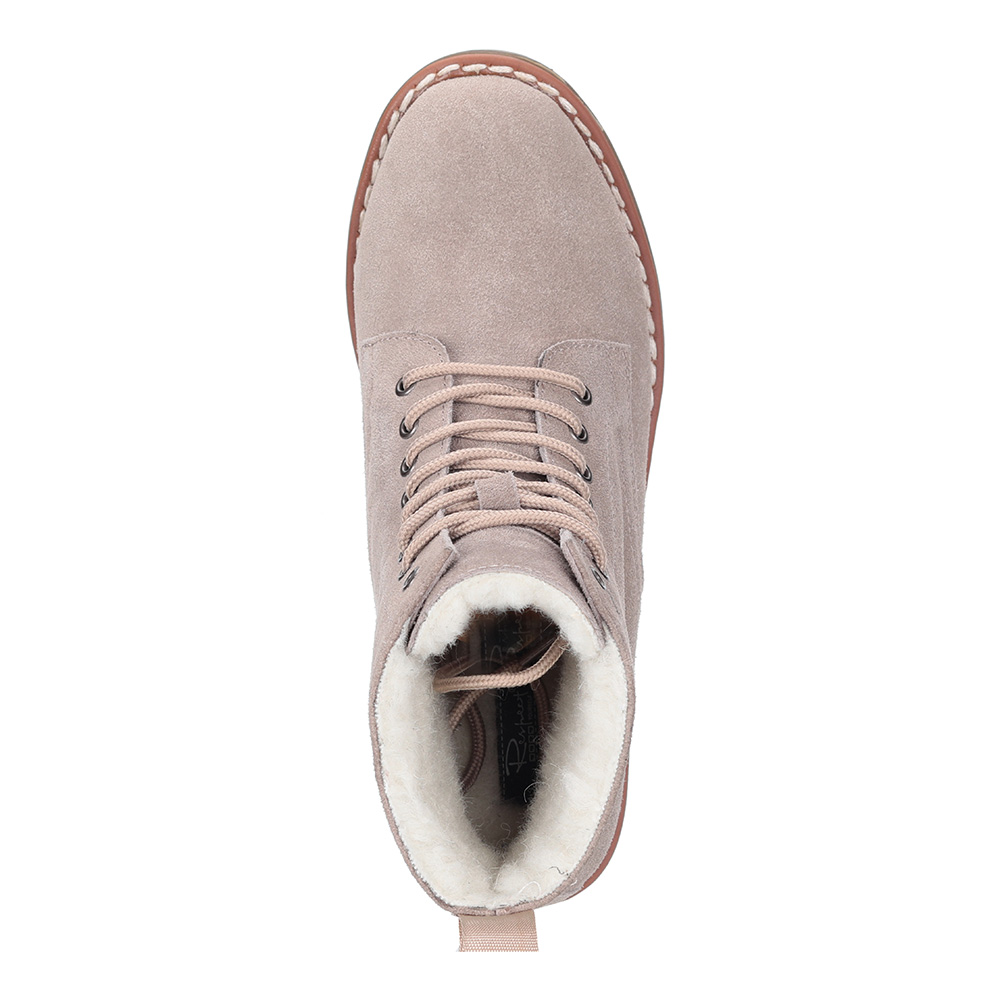 Бежевые ботинки из велюра Respect, размер 40, цвет бежевый - фото 4