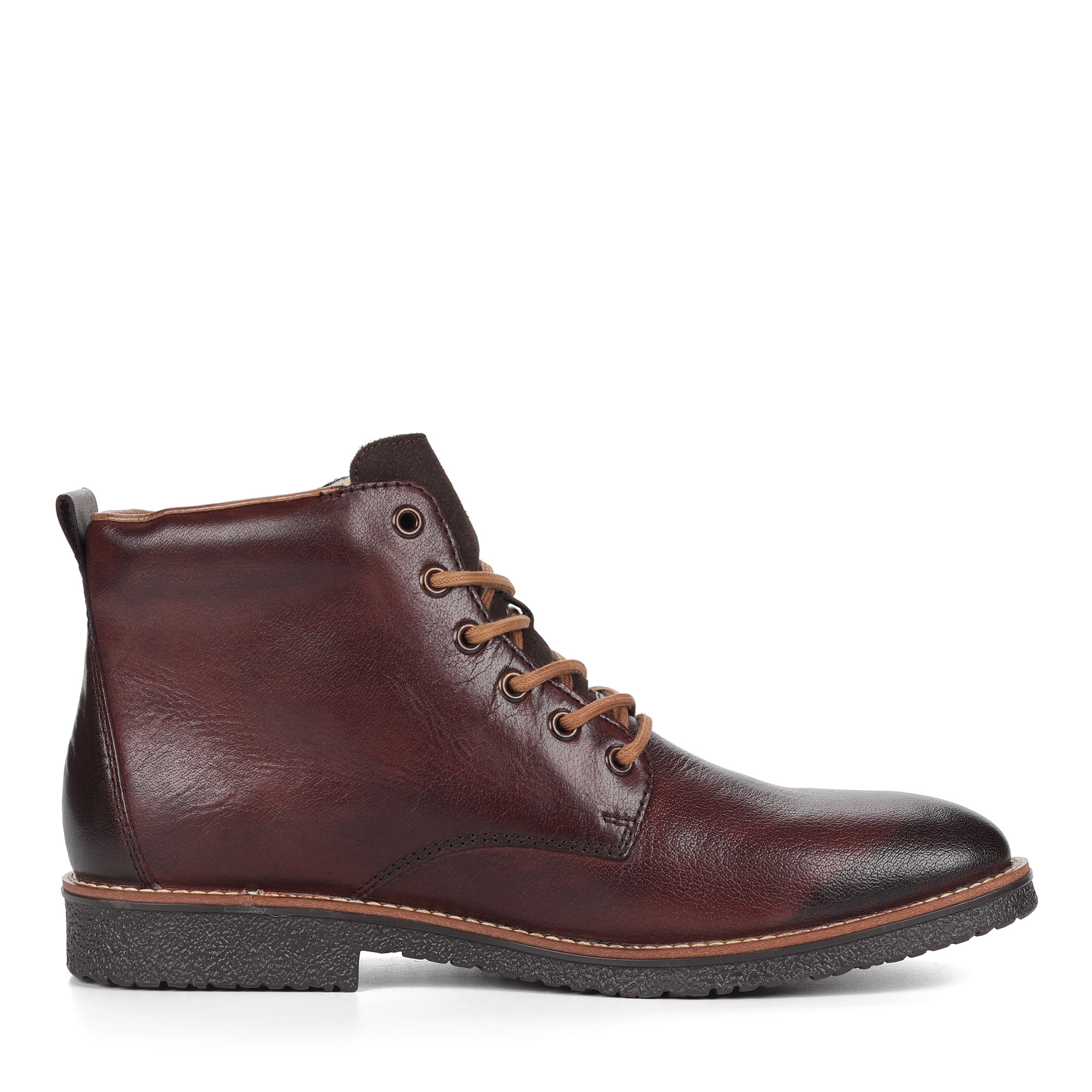 Коричневые ботинки из комбинированных материалов на шнуровке Rieker, размер 45, цвет коричневый - фото 3