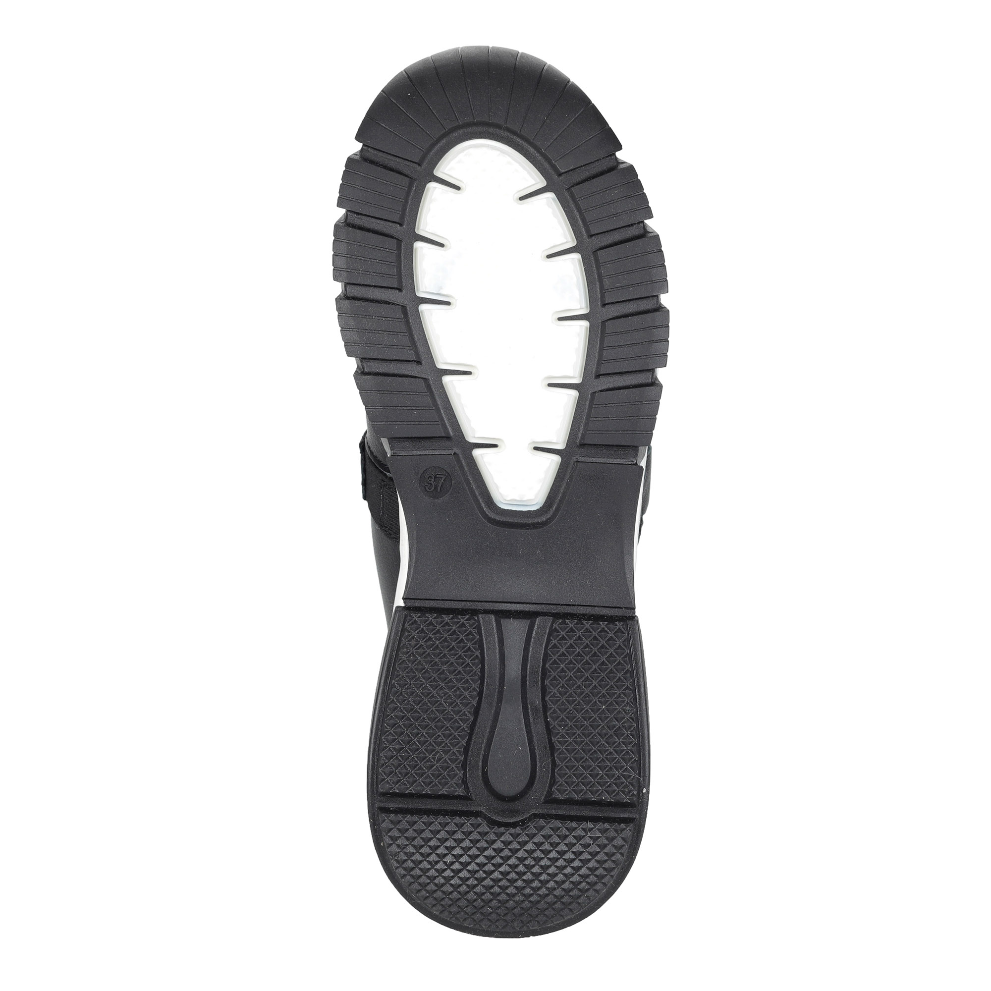 Черные кроссовки из кожи на шерсти El Tempo, цвет черный - фото 5