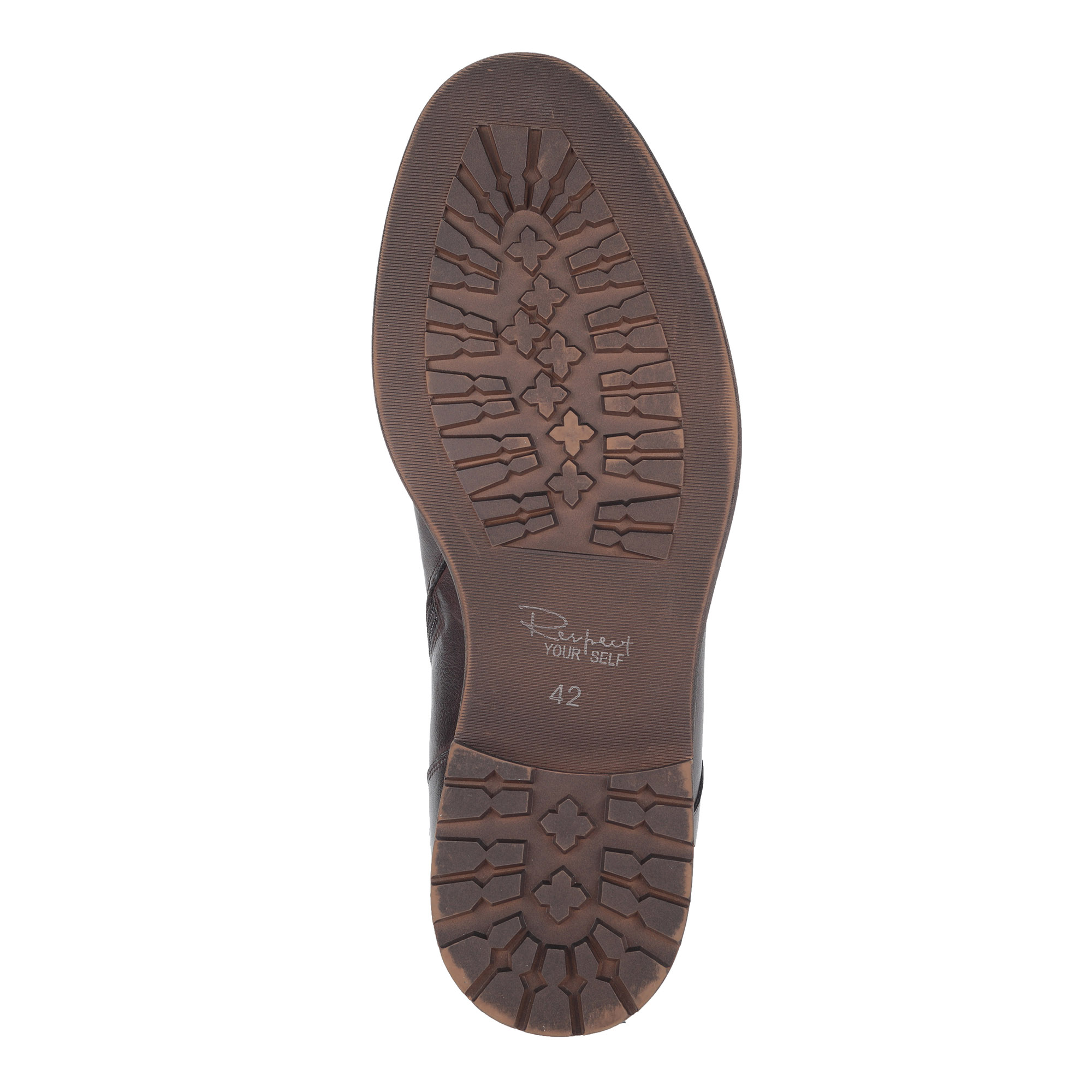 Коричневые ботинки из кожи на меху Respect, размер 45, цвет коричневый - фото 5