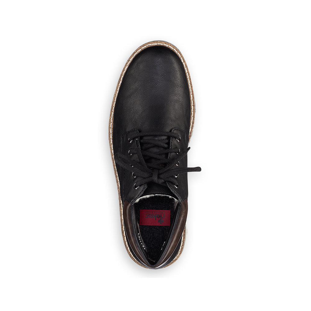 Черные ботинки из комбинированных материалов Rieker, размер 44, цвет черный - фото 5