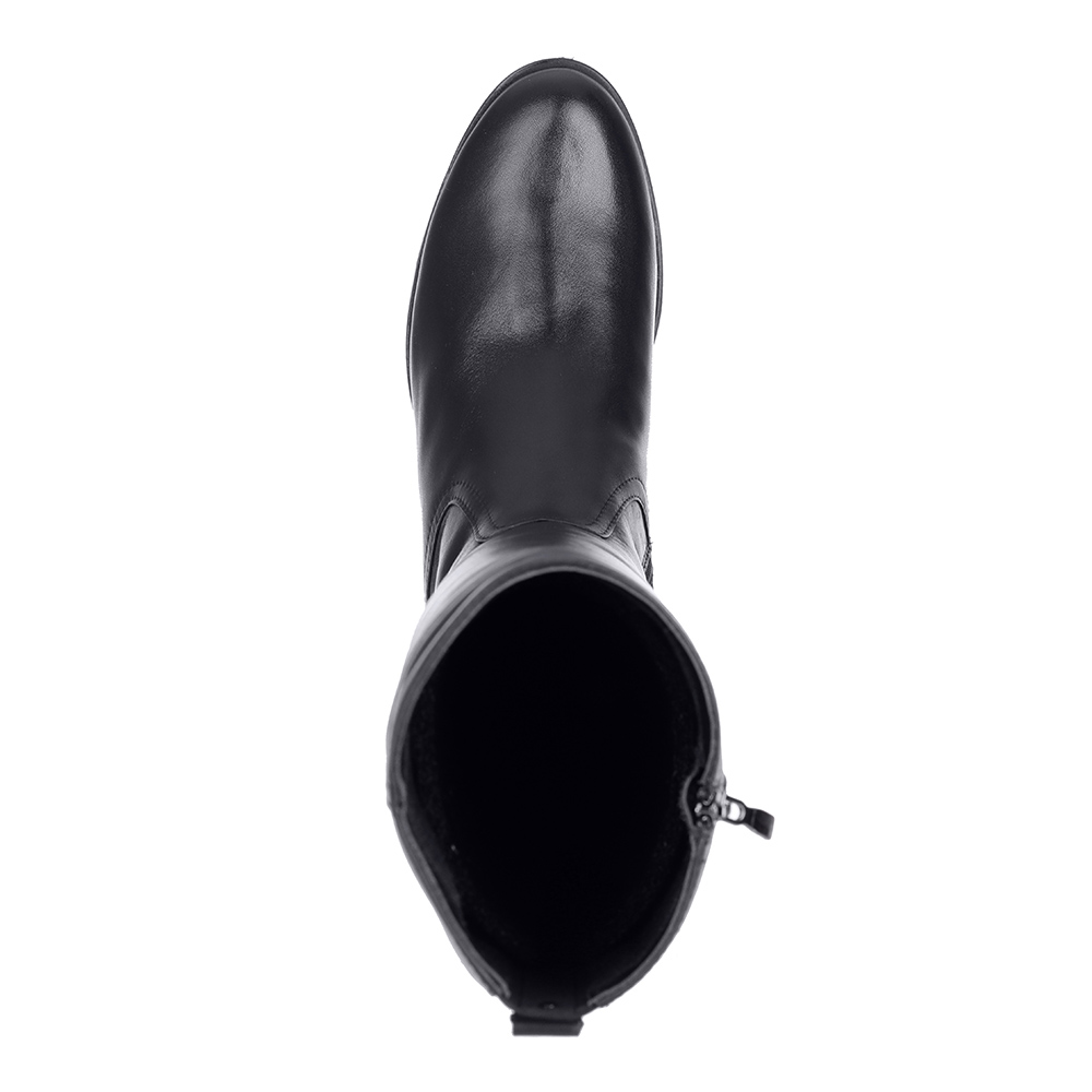 Черные кожаные сапоги на меху Respect, размер 40, цвет черный - фото 7