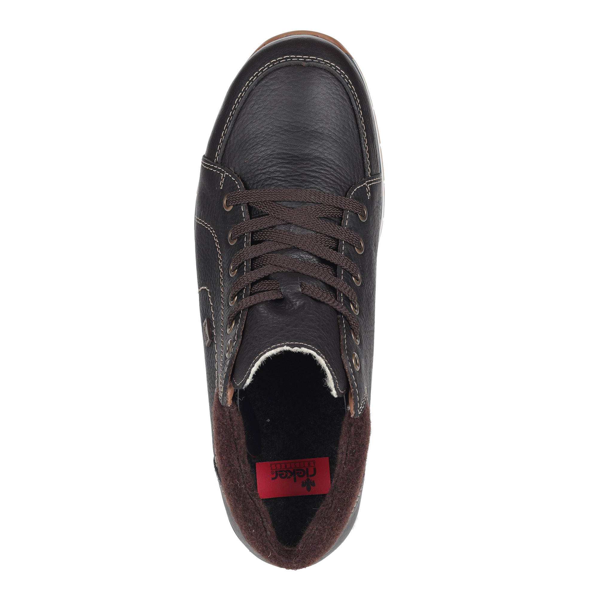 Коричневые ботинки из комбинированных материалов Rieker, размер 42, цвет коричневый - фото 4
