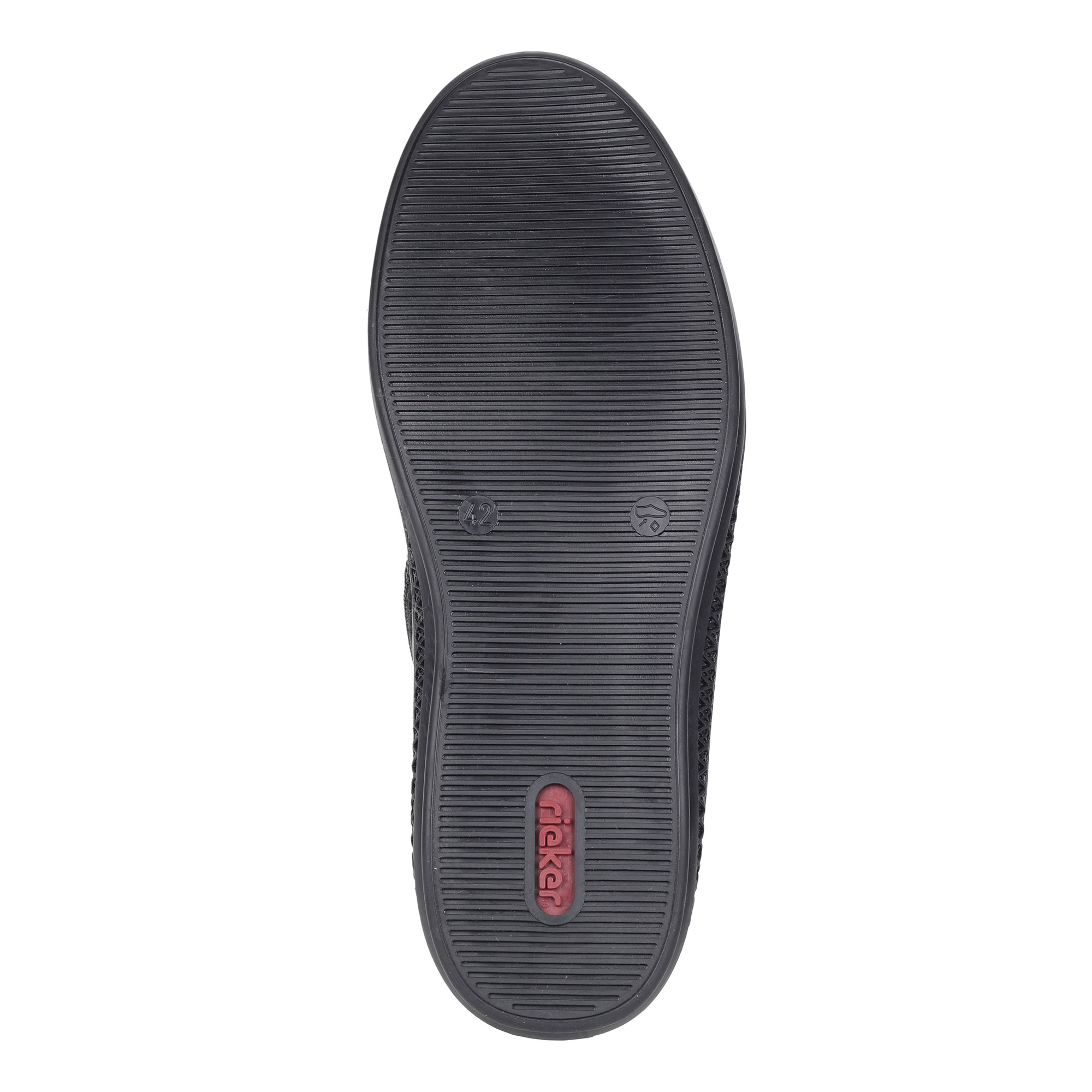 Черные кроссовки из комбинированных материалов Rieker, размер 45, цвет черный - фото 5
