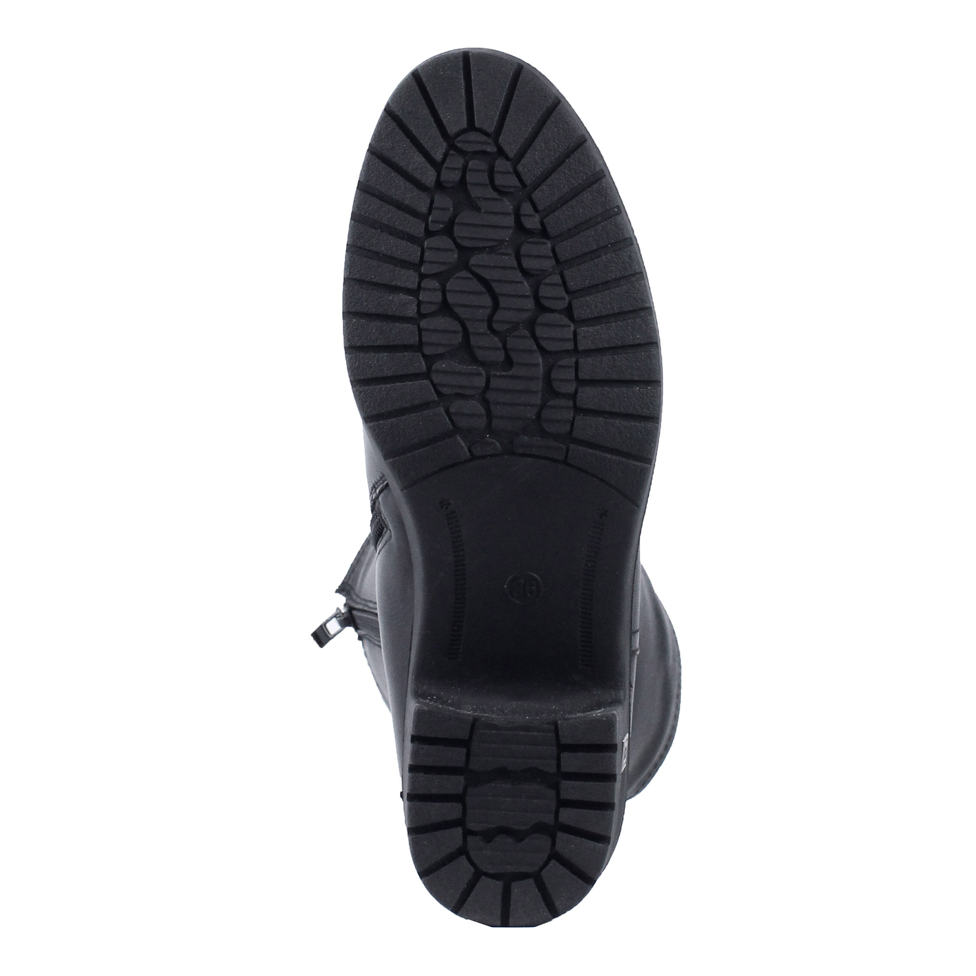 Черные кожаные сапоги Semplice, размер 40, цвет черный - фото 7