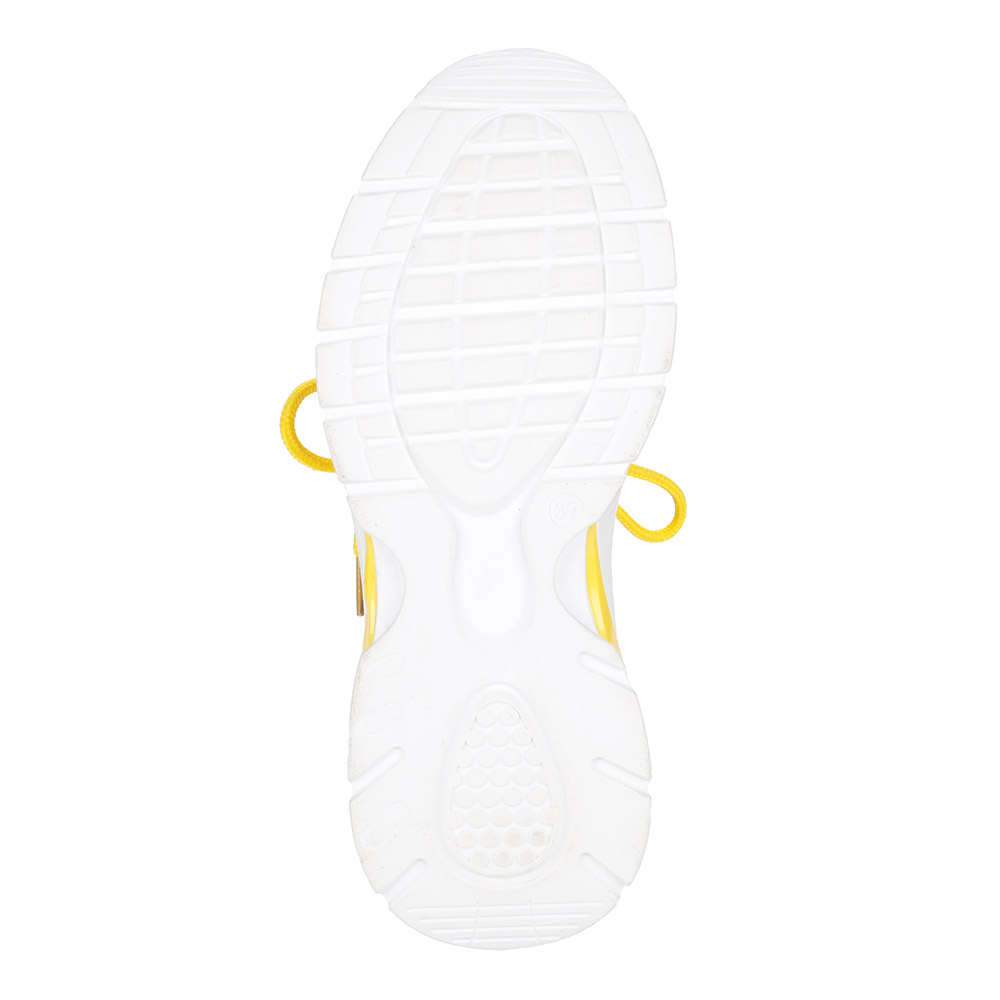 Желтые кроссовки из текстиля от Respect-shoes
