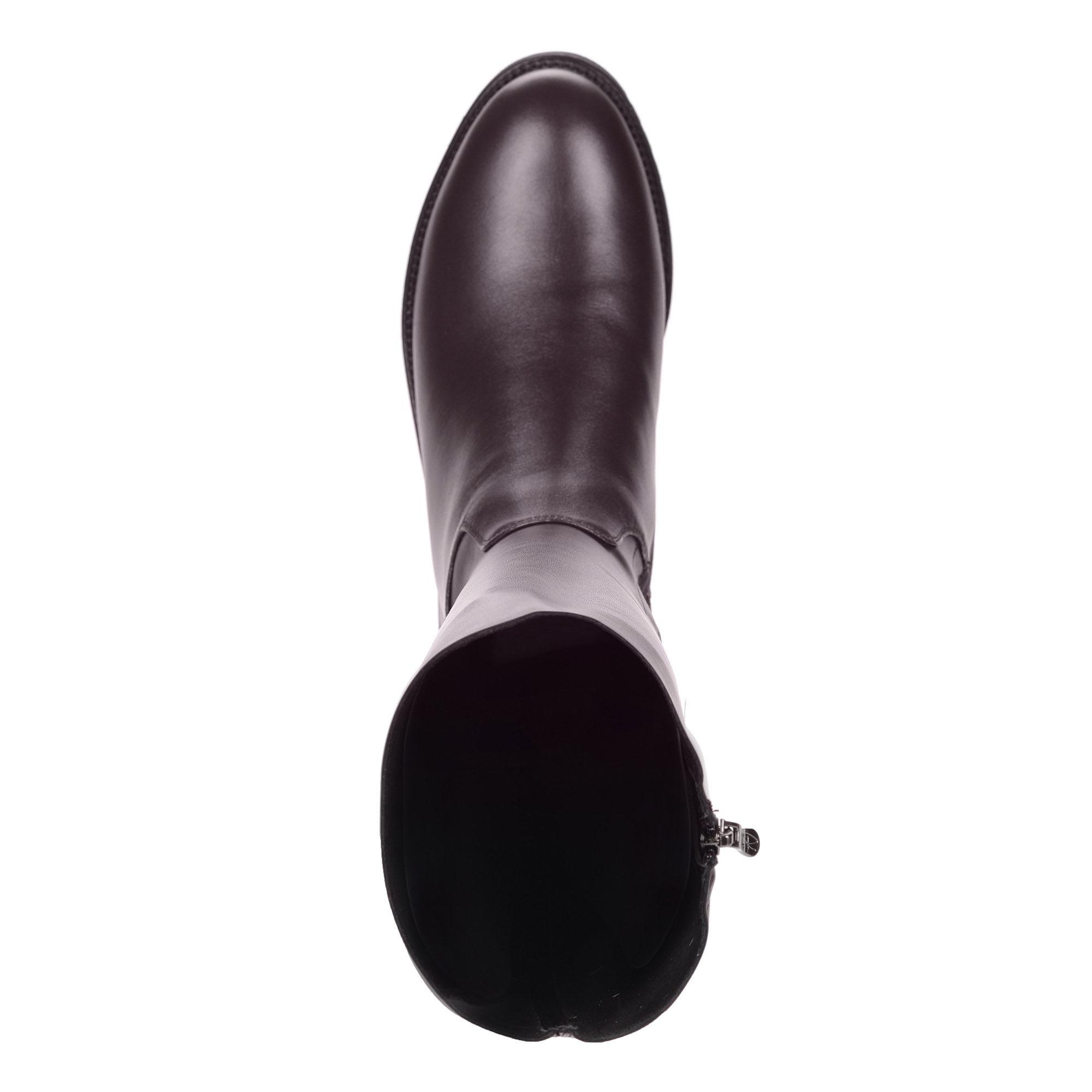 Бордовые сапоги из комбинированных материалов от Respect-shoes