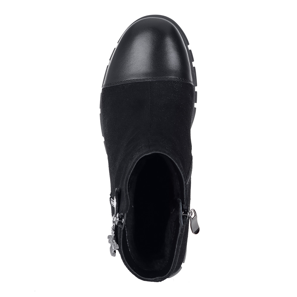 Черные ботинки на массивной подошве Respect, размер 36, цвет черный - фото 4