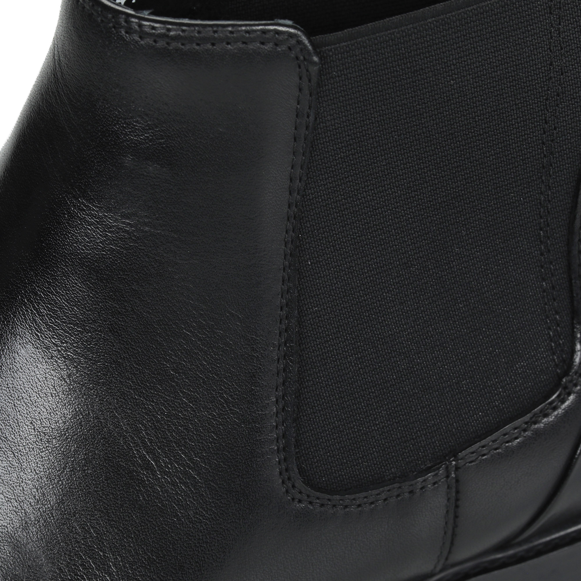 Черные утепленные ботинки челси из кожи Respect, цвет черный - фото 5